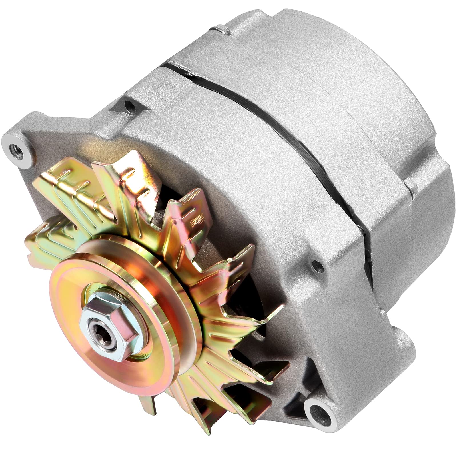 New Alternator Fit For High Output 105Amp 3-Wire 10Si Self-Exciting Sbc Bbc Gm Adr0151 7127-Se105 Adr0335 Self-Exciting Alternat