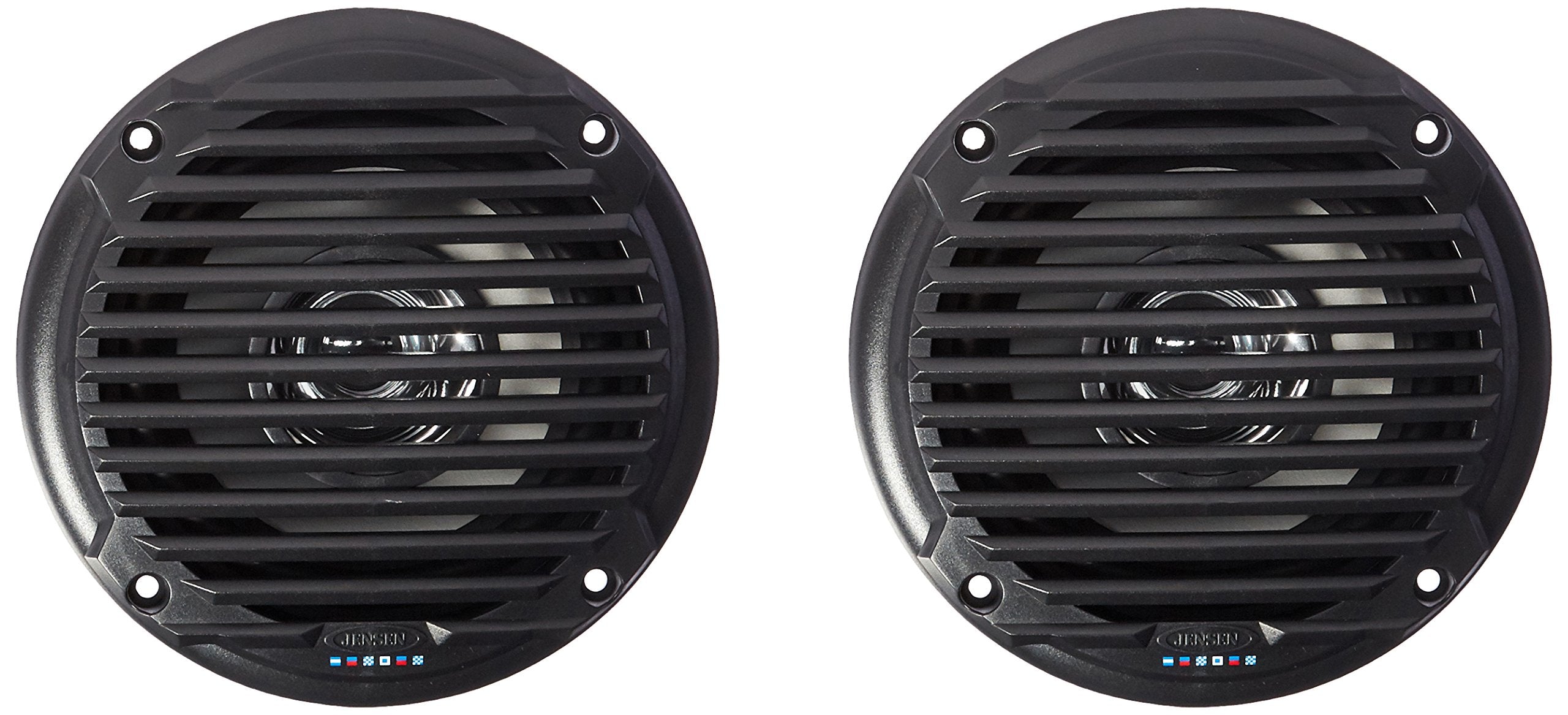 Jensen MS5006BR Black 5.25 Dual Cone Waterproof Speakers