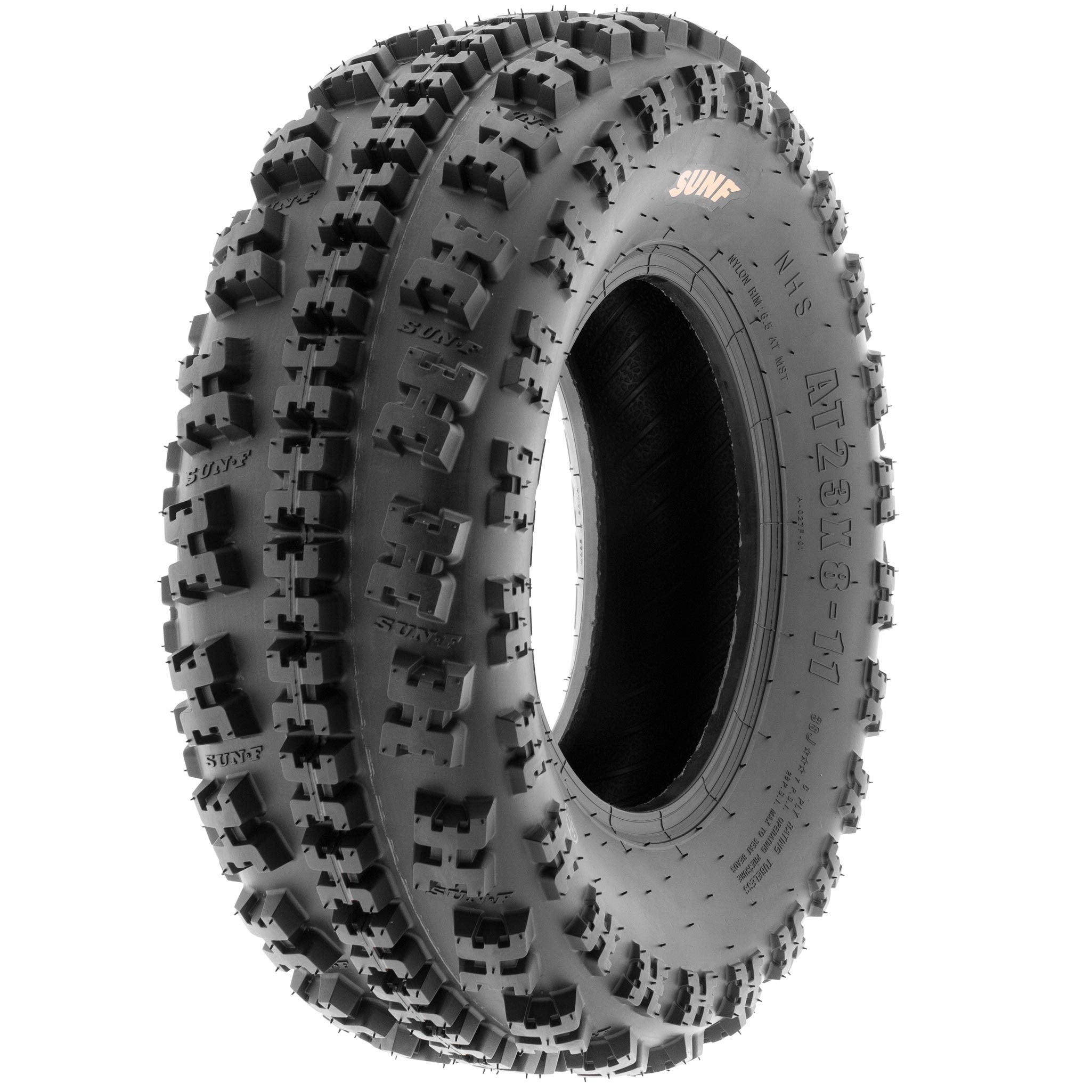 Set Of 4 Sunf 21X7-10 Front & 20X10-9 Rear Atv Utv Knobby Sport Tires,6 Pr Tubeless A027