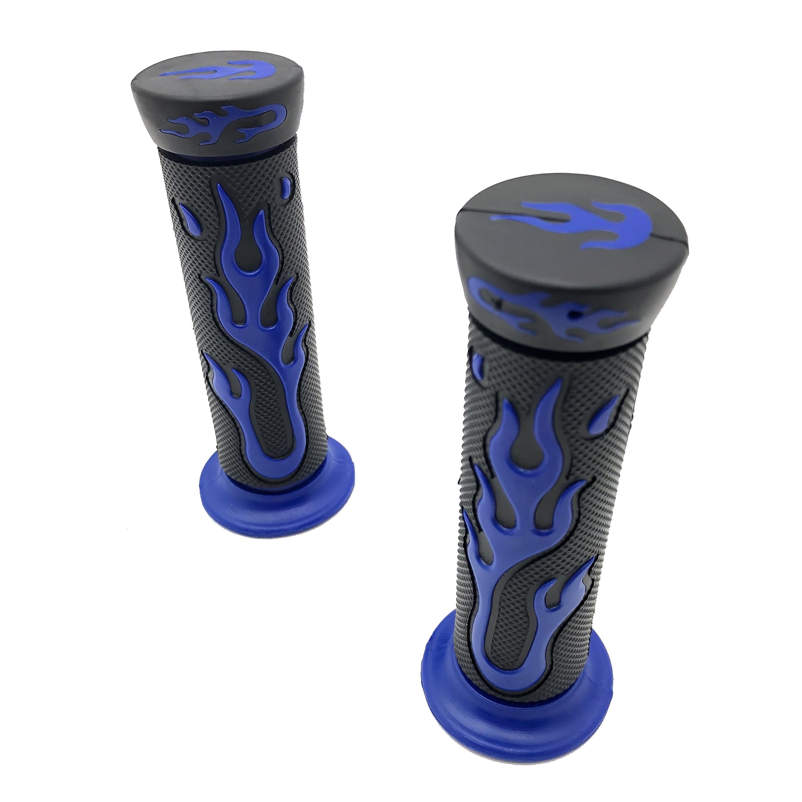 Httmt Xh4067-Blue-22 Watercrafts Flame Gel Style Grips Blue (7/8 Inches Both Side)