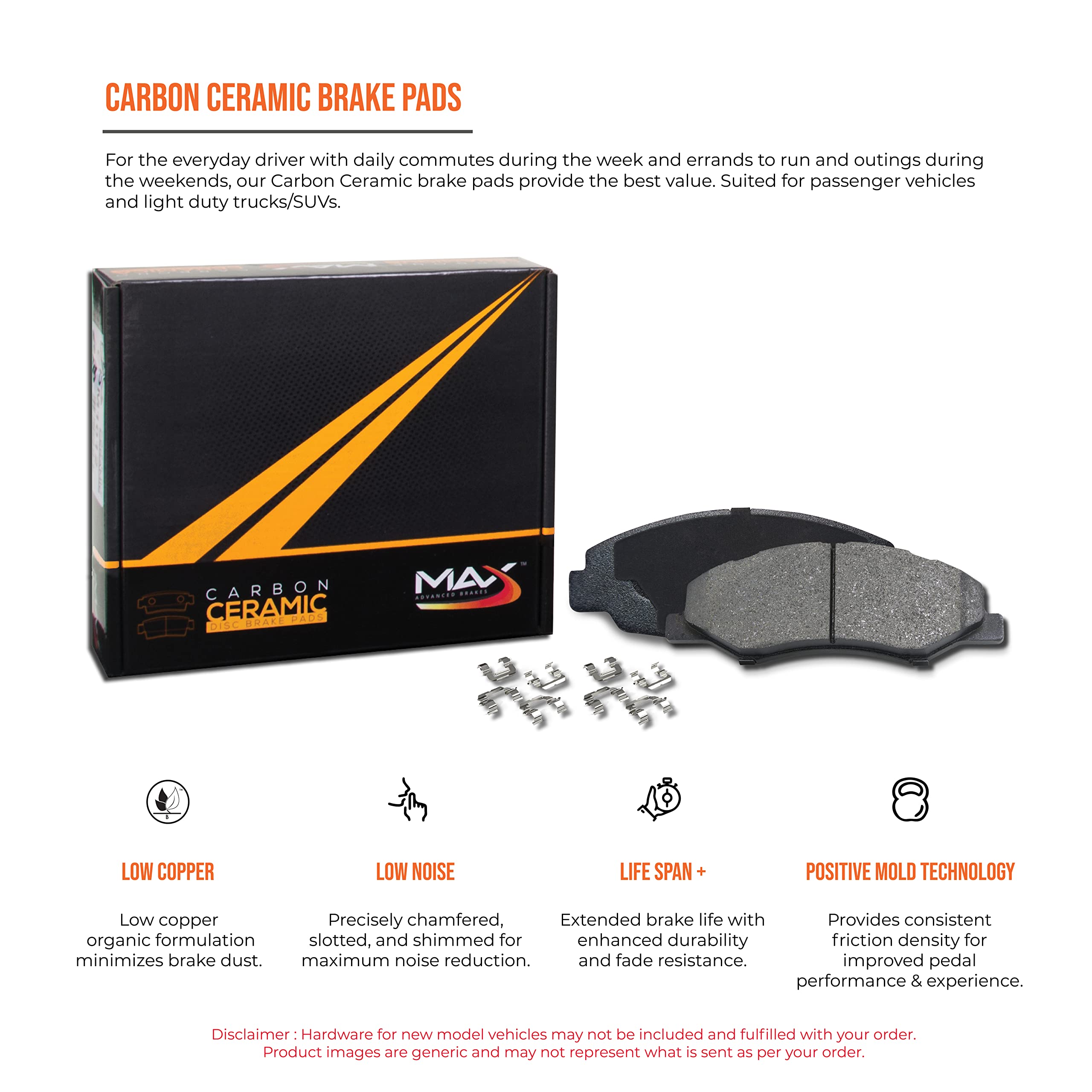 Max Advanced Brakes Front & Rear Brake Kit For 2012-2020 Dodge Grand Caravan Town&Country Dual Piston Front Caliper Replacement Premium Oe Disc Brake Rotors And Ceramic Brake Pads