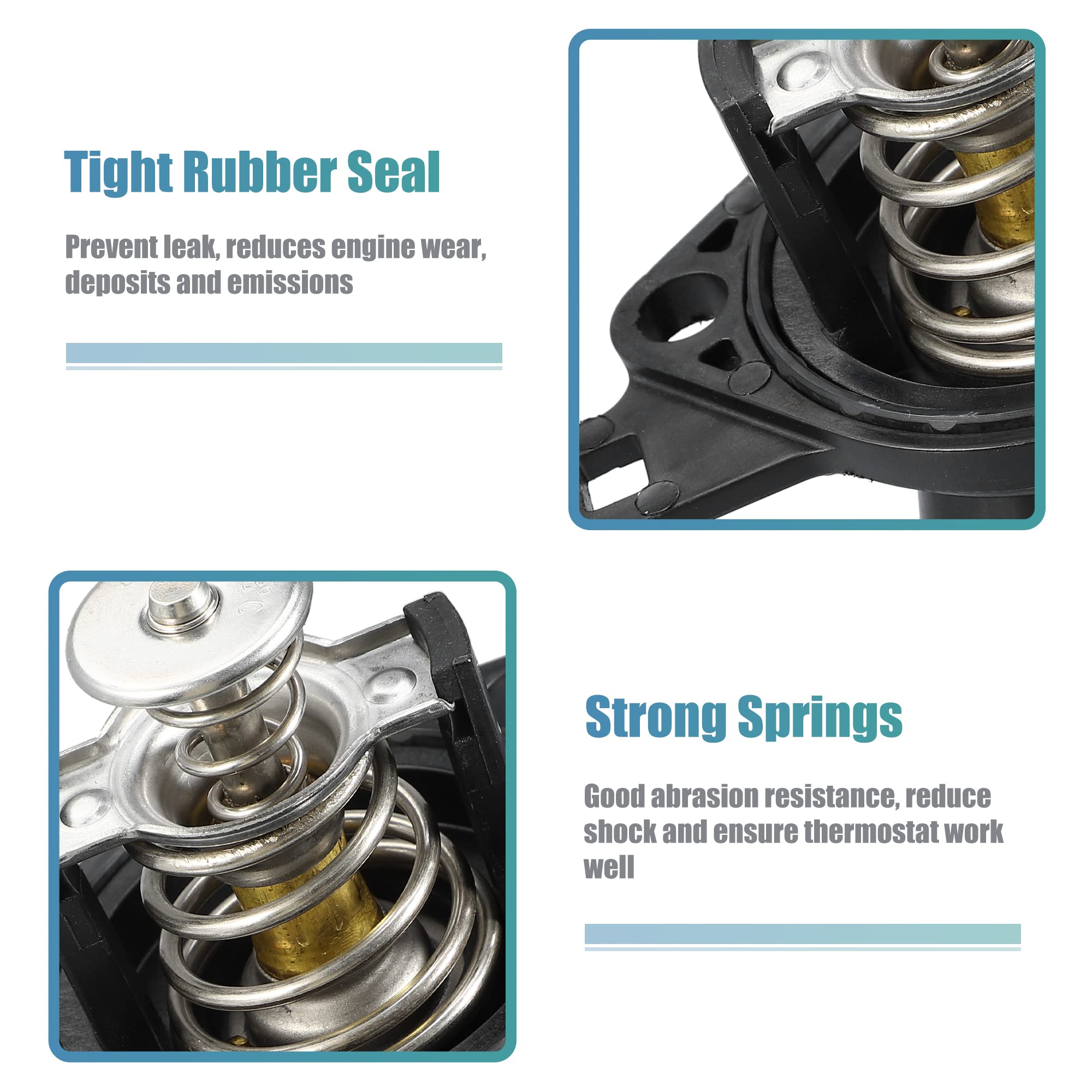 X Autohaux 19301-Raa-A02 19301Raaa02 Engine Coolant Thermostat Housing Assembly For Honda Accord 2.4L L4 2003-2007 For Honda Element 2.4L L4 2003-2011