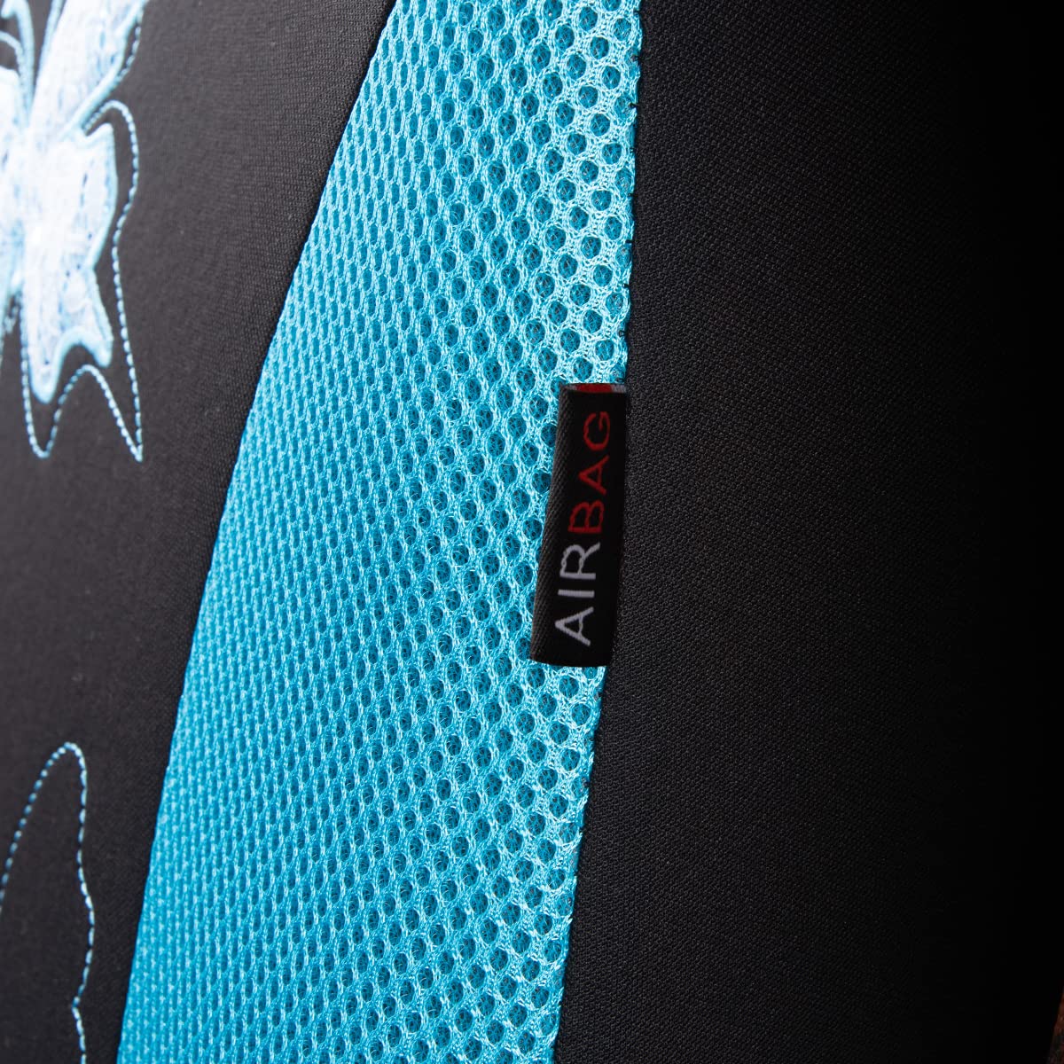 Flying Banner Butterfly Car Seat Covers Ful Set Fashion Universal Lady Woman Female Rear Bench Split Colorized (Mint Blue, 2 Fronts - Lace)