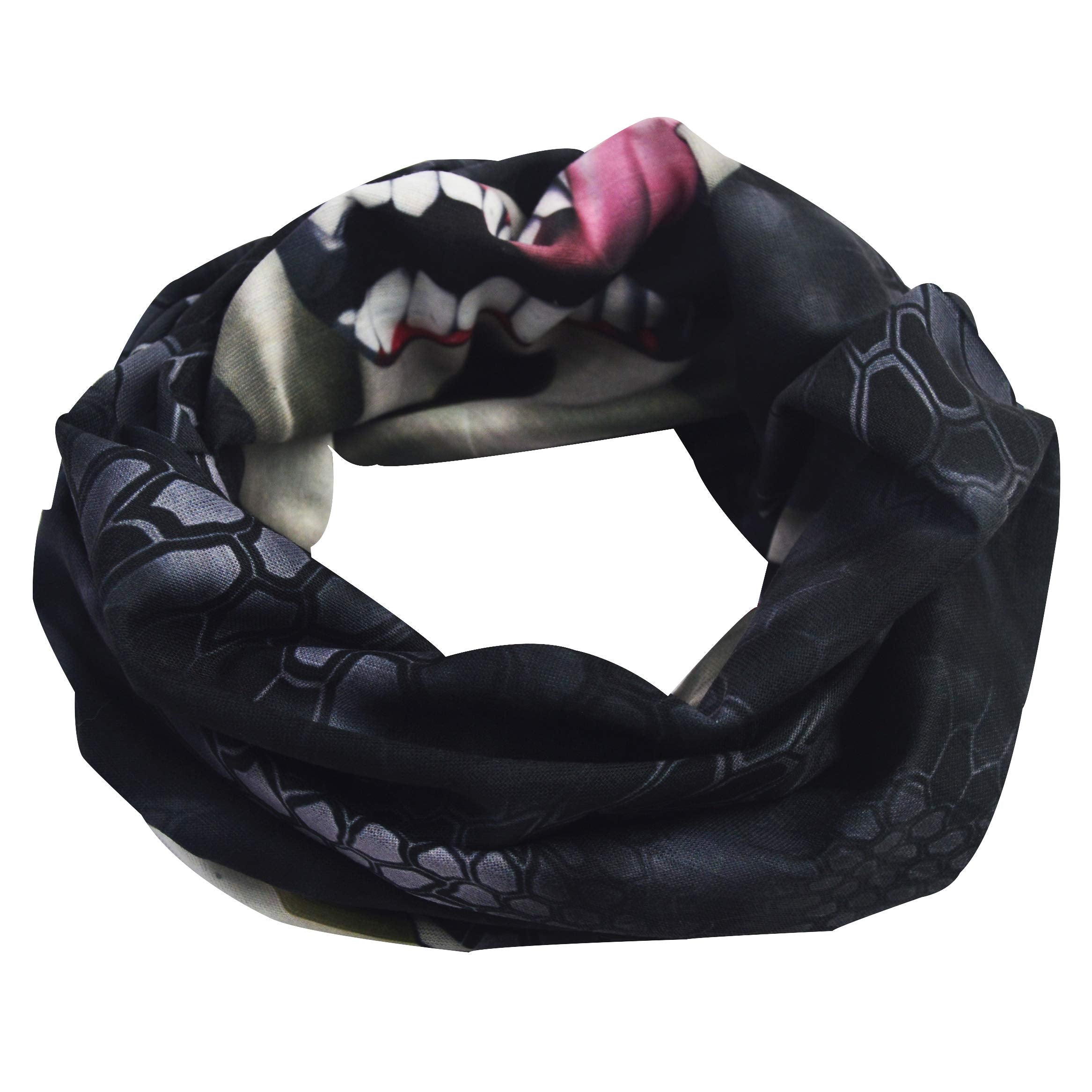 Obacle Half Face Mask Sun Dust Wind Protection Durable Tube Bandana Skull Skeleton Face Mask For Men Women Bike Riding Motorcycl