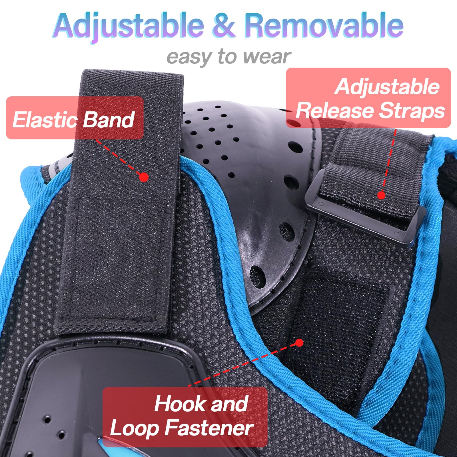 StarknightMT Upgraded Motorcycle Kids Armor Suit Dirt Bike Riding Gear Chest Elbow Knee Belly Pad Full Body Protection Set