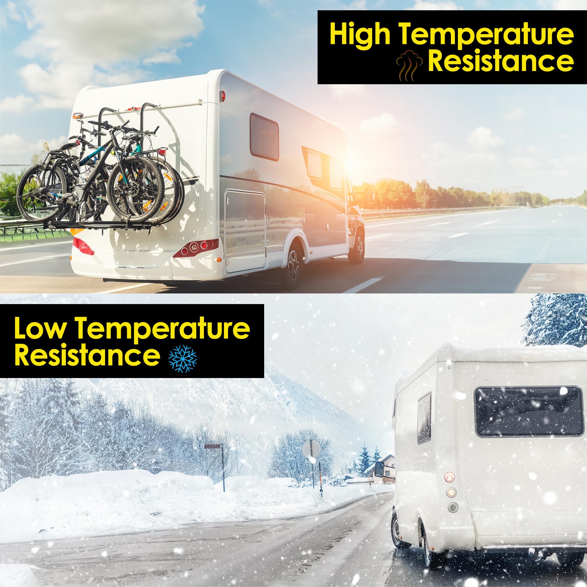 WEUPE RV Sealant Tape, White, 2 Inch x 50 Feet, Roof Patch Repair Tape, Roofing Tape for RV, Waterproof Leak Tape for RV punctur