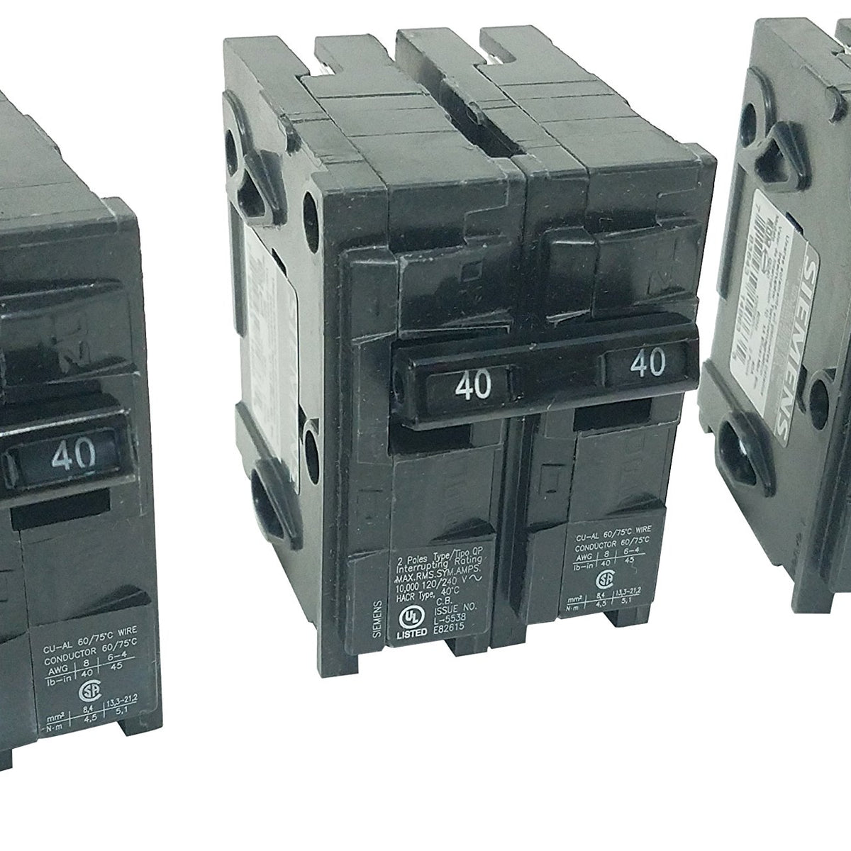 Siemens Q245_3PK 45 Amp Double Pole Type QP Circuit Breaker (Pack of 3) WBIASB079T18KBG