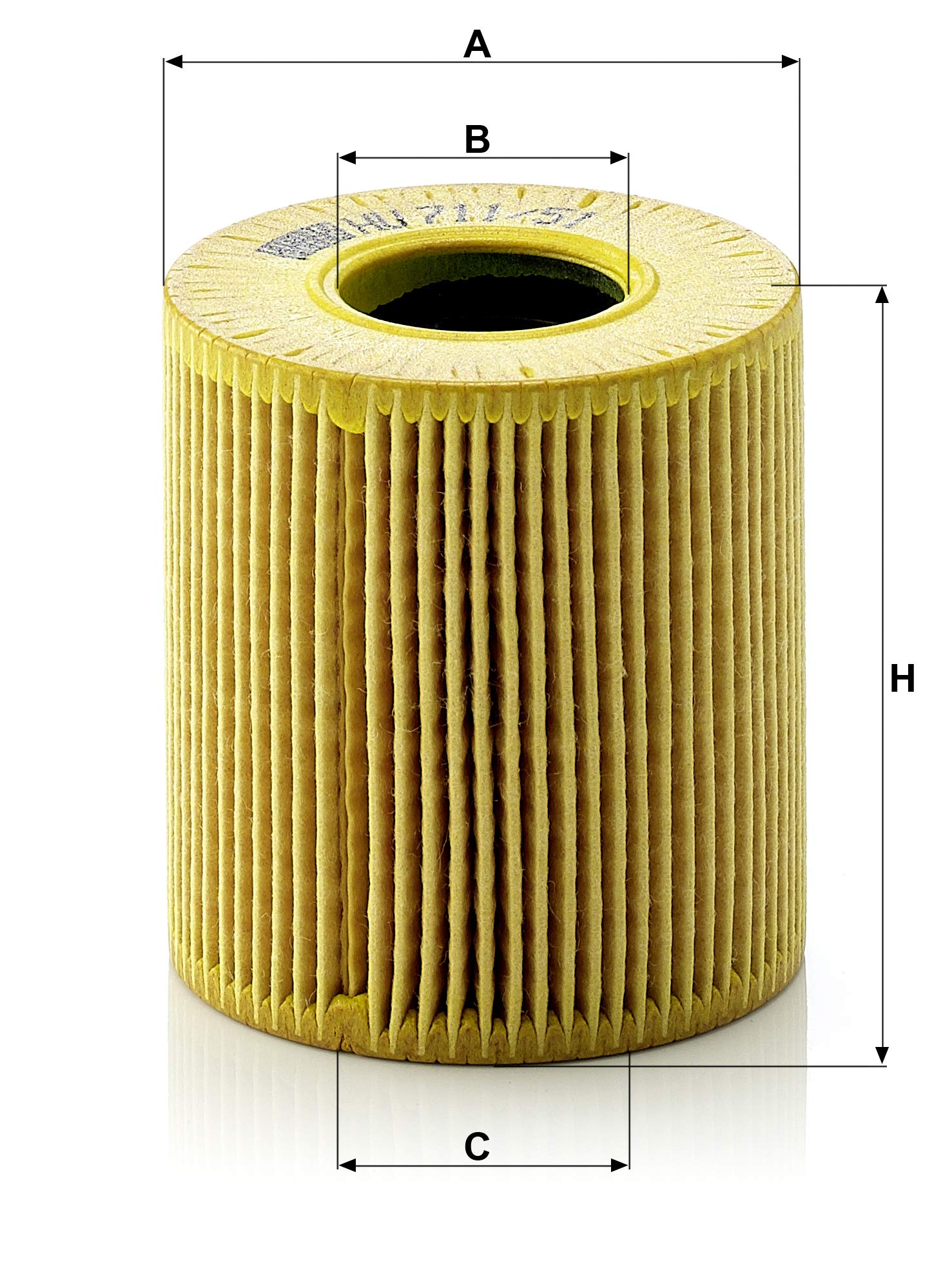 Mann-Filter Cartridge Oil Filter Hu 711/51 X