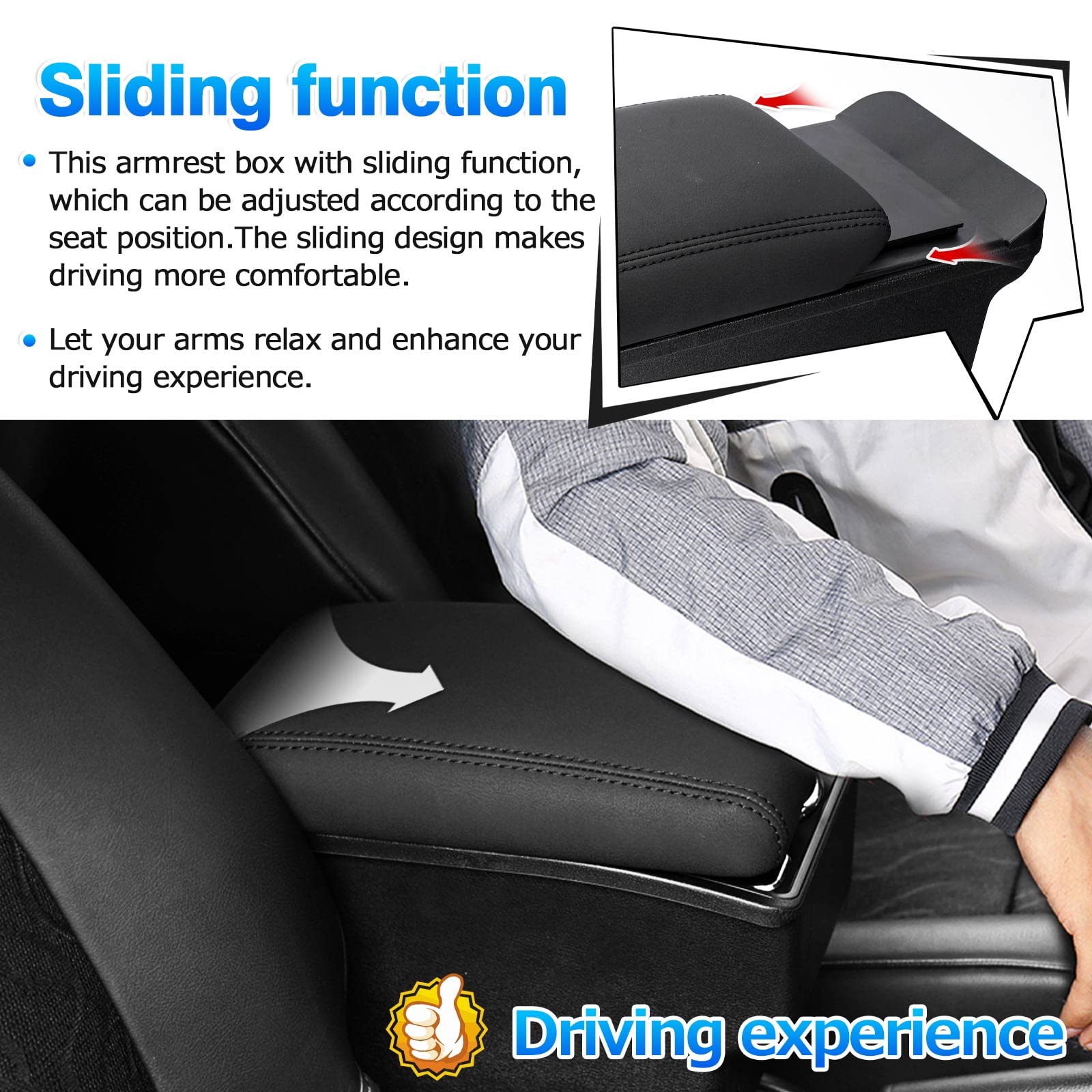 Autorder Center Console Storage Box For Suzuki Jimny Jb64W/Jb74W 2018-2025 Accessories Armrest Box Replacement With Cup Holder I