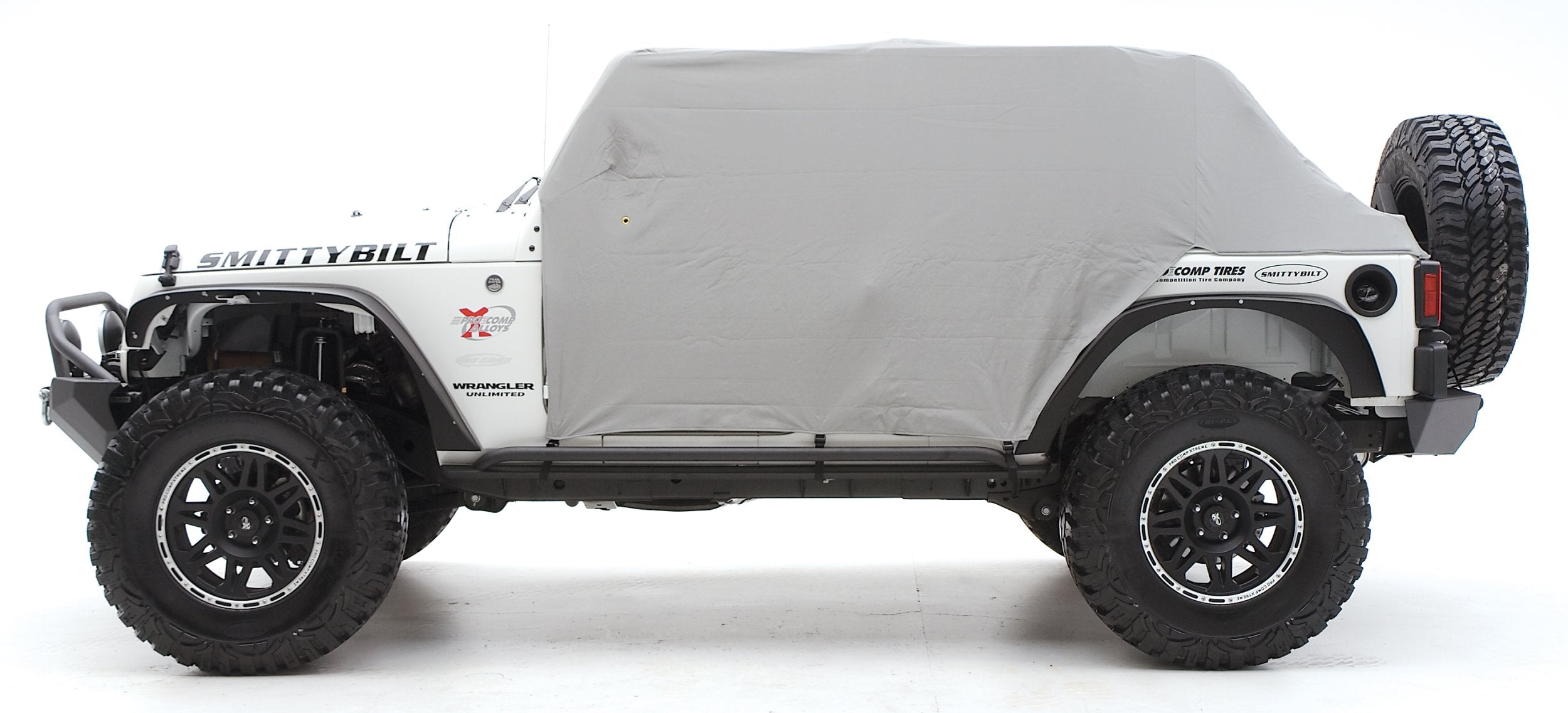 Smittybilt 1069 Gray Water-Resistant Cab Cover With Door Flap
