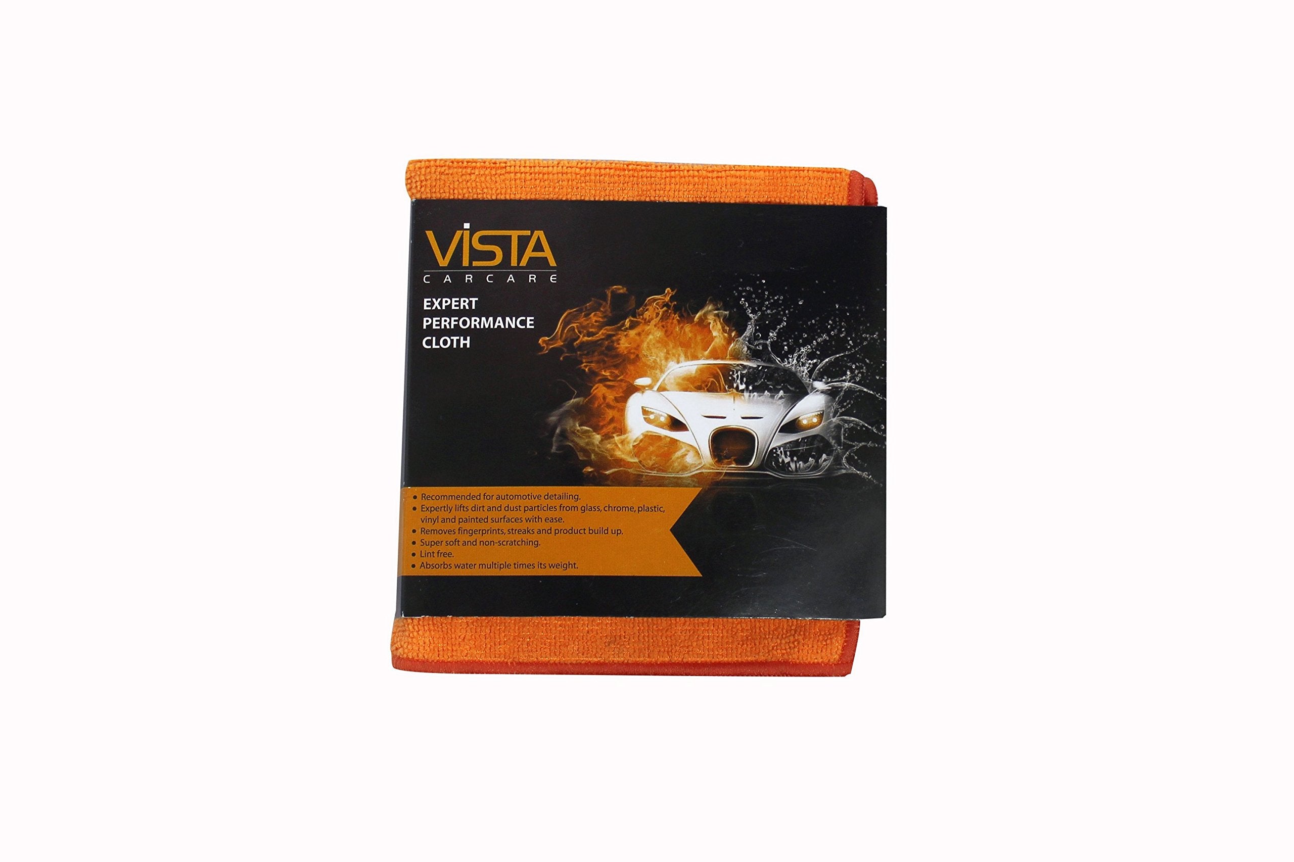 Vista Expert Performance Cloth MG | Microfiber Cloth | Microfiber Car Cloth | Car Cleaning Cloth, 40cm x 40cm (Purple)
