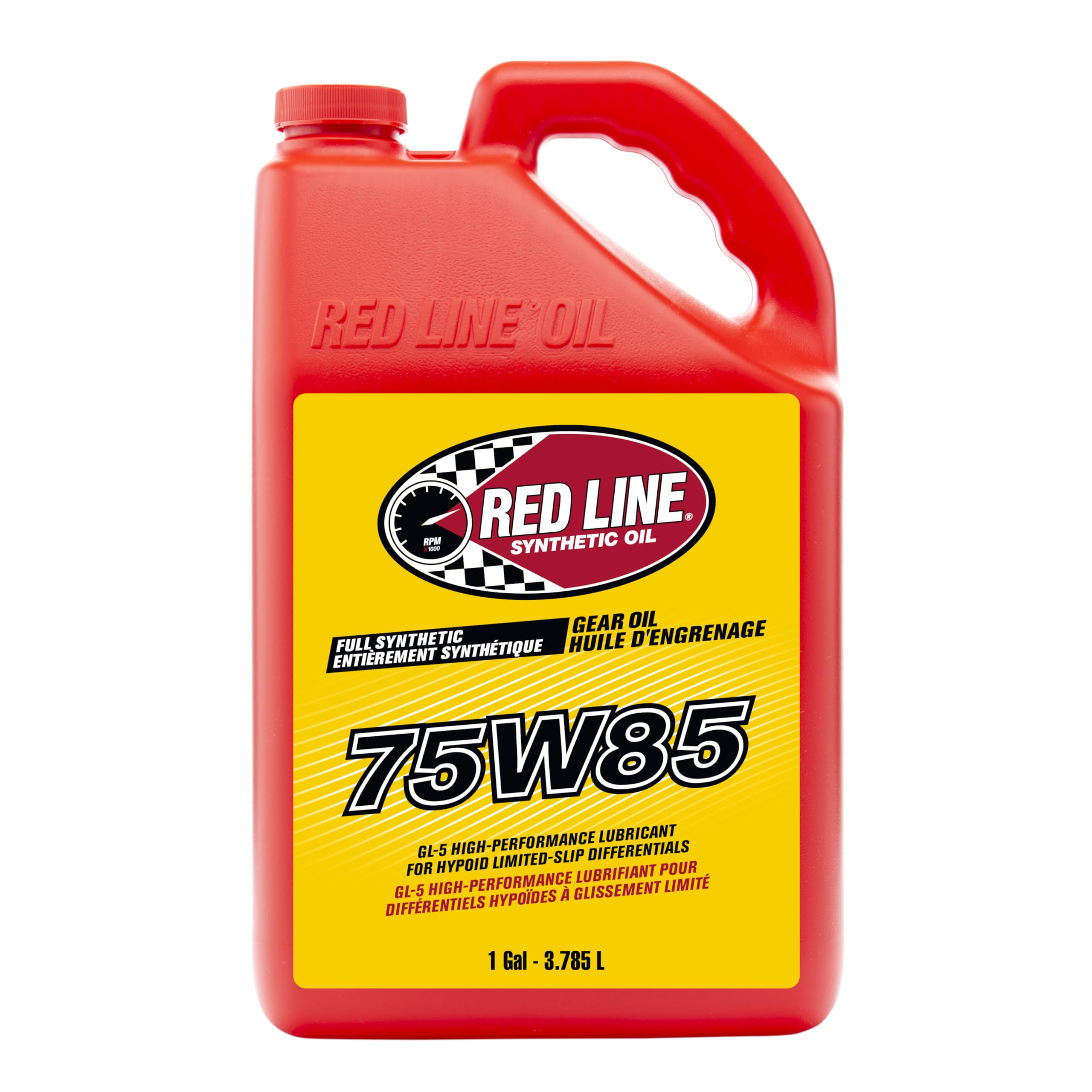 Red Line 50105 75W85 Gl-5 Full Synthetic Gear Oil For Hypoid Limited Slip Differentials - 1 Gallon
