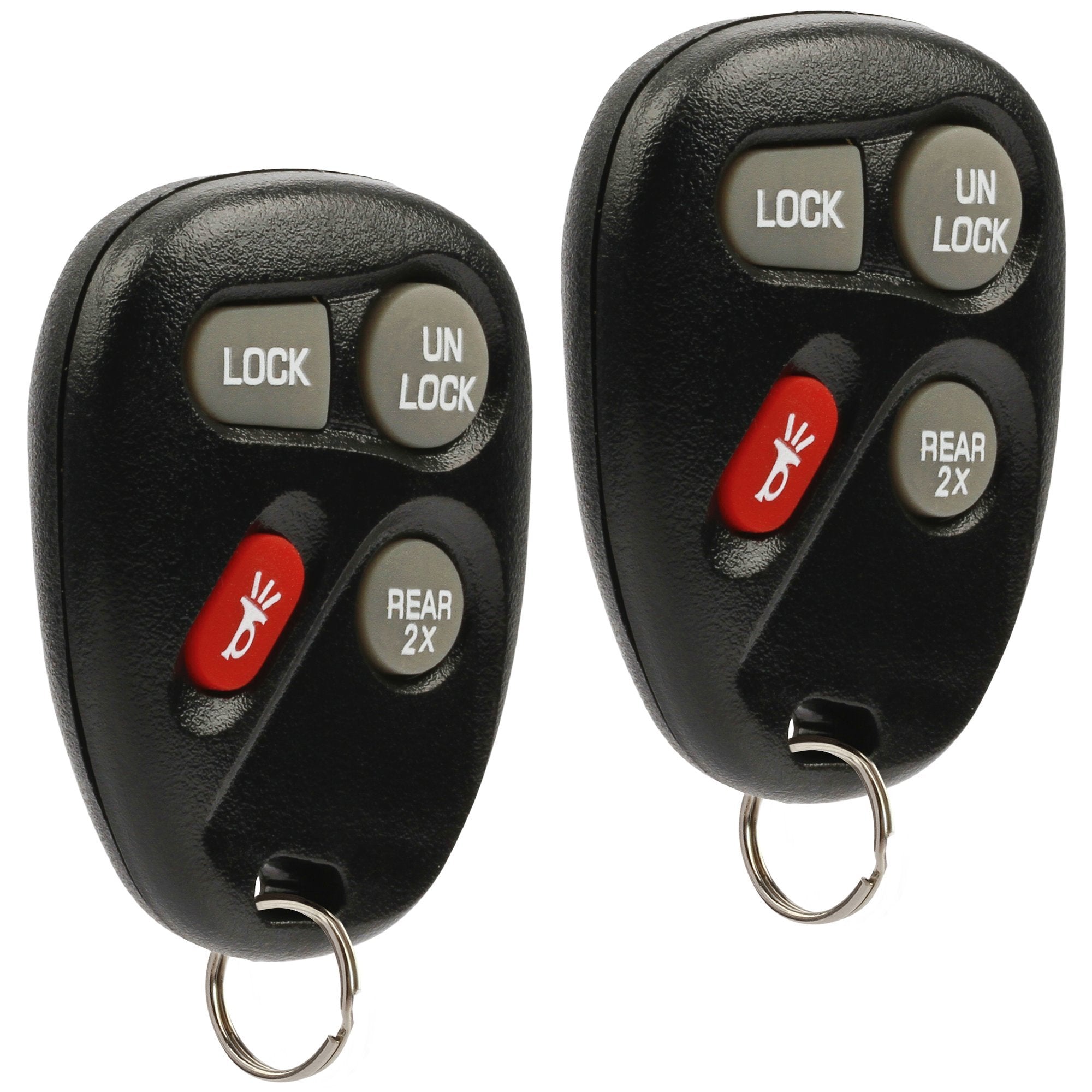 2 Keyless Entry Remote Key Fob - 4 Button (Rear 2X)