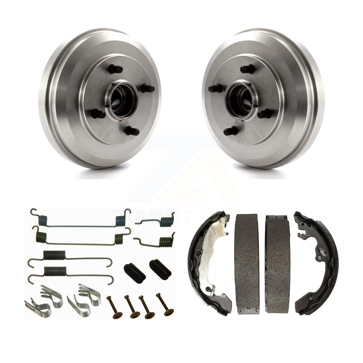 Transit Auto Rear Brake Drum Shoes And Spring Kit Replacement For 2009-2011 Ford Focus K8N-100378