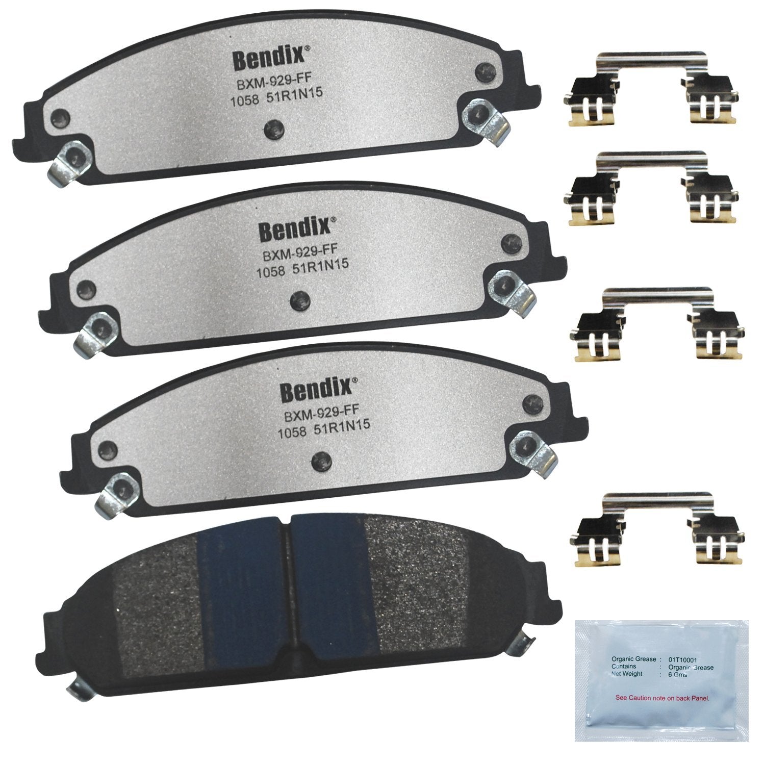 Bendix Fleet Metlok Mkd1058Fm Semi-Metallic Front Brake Pads For Chrysler 200 2014-2013,300 2018-2005,Dodge Avenger 2014-2013,Ca