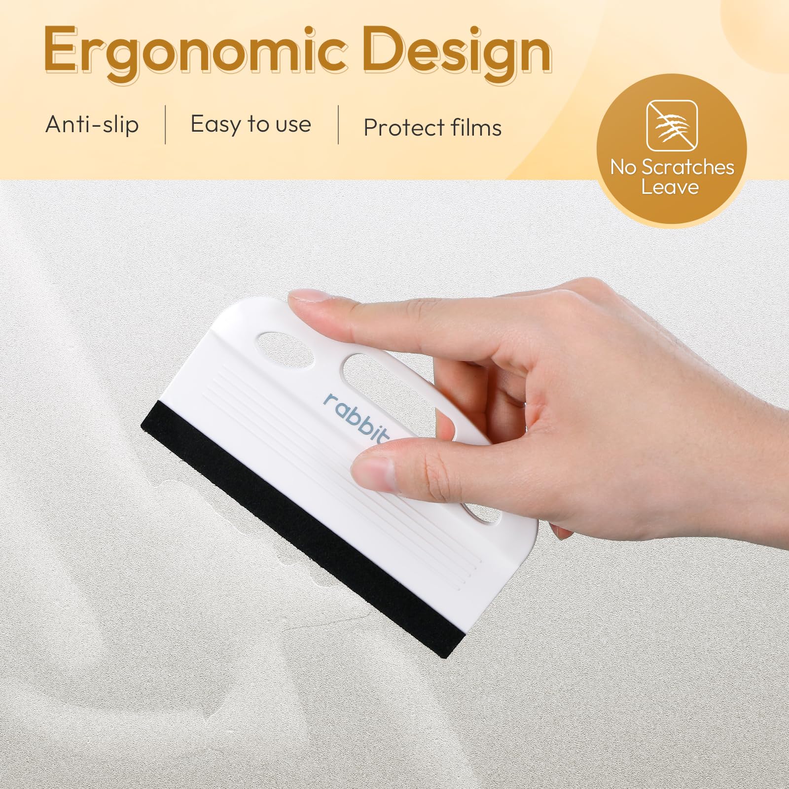 Rabbitgoo Window Tint Kit, 3 Pcs Window Privacy Film Installation Tools, Easy To Apply Glass Film Car Tints Application Kit, Inc