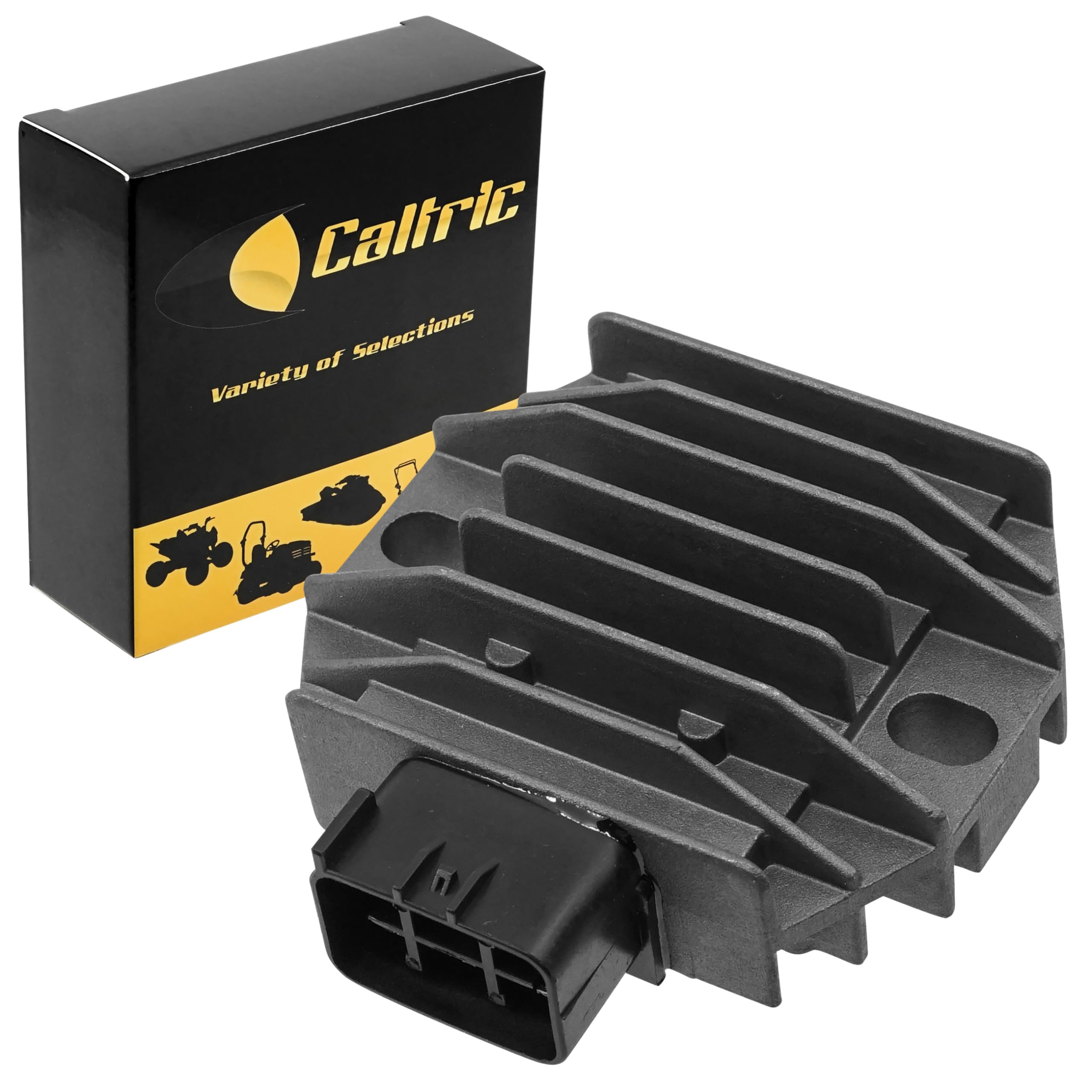 Caltric Regulator Rectifier Compatible with Yamaha Kodiak 400 Yfm4A Yfm-4A 2X4 4X4 2000-2006