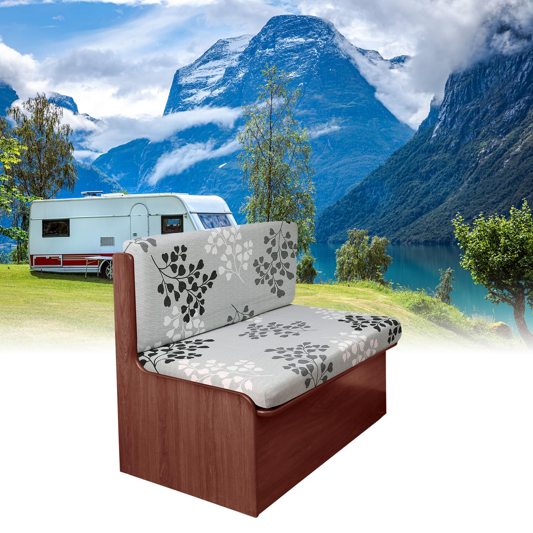 Fuangui Rv Dinette Cushion Covers Stretch Camper Seat Cover Booth Seats Replacement Rv Washable Sofa Furniture Protector