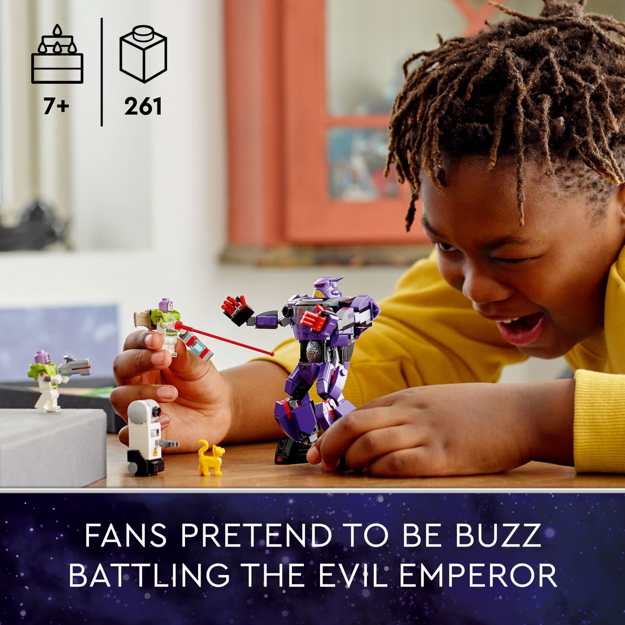 Lego Disney And Pixars Lightyear Zurg Battle 76831 - Buildable Robot Toy With Mech Action Figure, Buzz Minifigure With Laser And