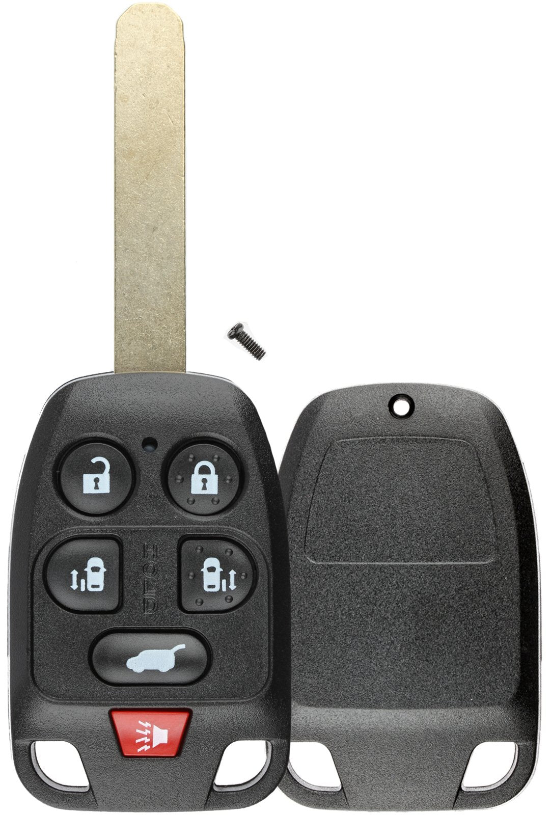 Keylessoption Keyless Entry Remote Uncut Key Blade Fob Shell Case Cover Buttons For Odyssey N5F-A04Taa