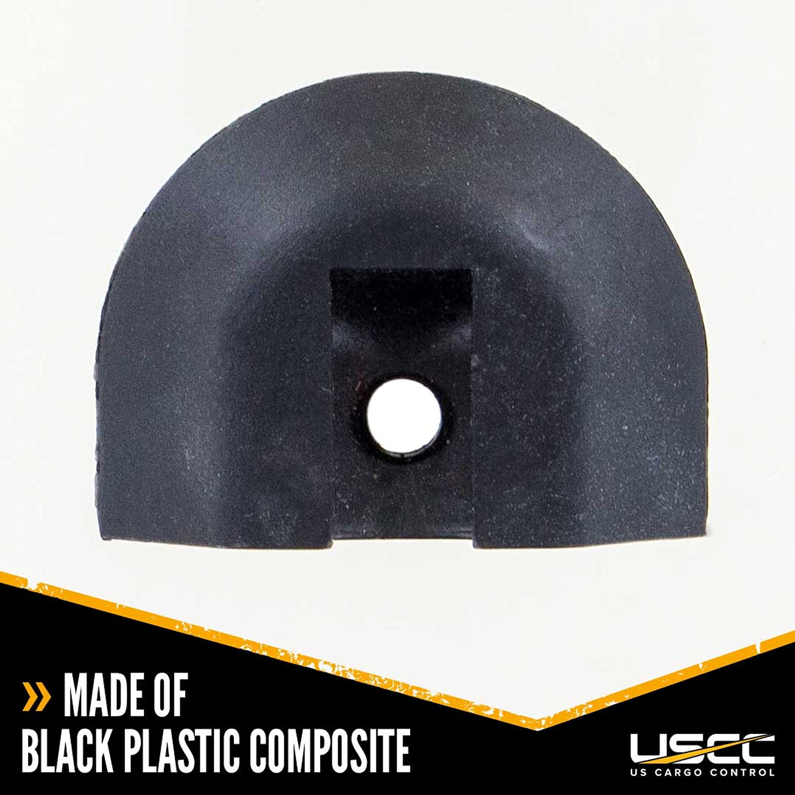 US Cargo Control Angled End Caps for L Track Rails (4-Pack), Eliminates Sharp Edges On Angled L Track Ends, Easily Roll Motorcyc