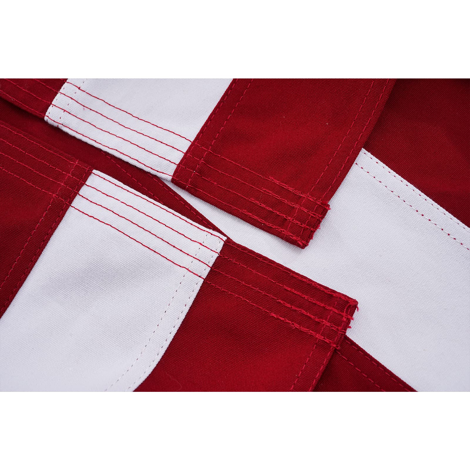 Homissor American Flag Cotton Flags 5x9.5 Made in USA Flags Embroidered Star Memorial Size Heavy Duty US Flag Sewn Stripes for I