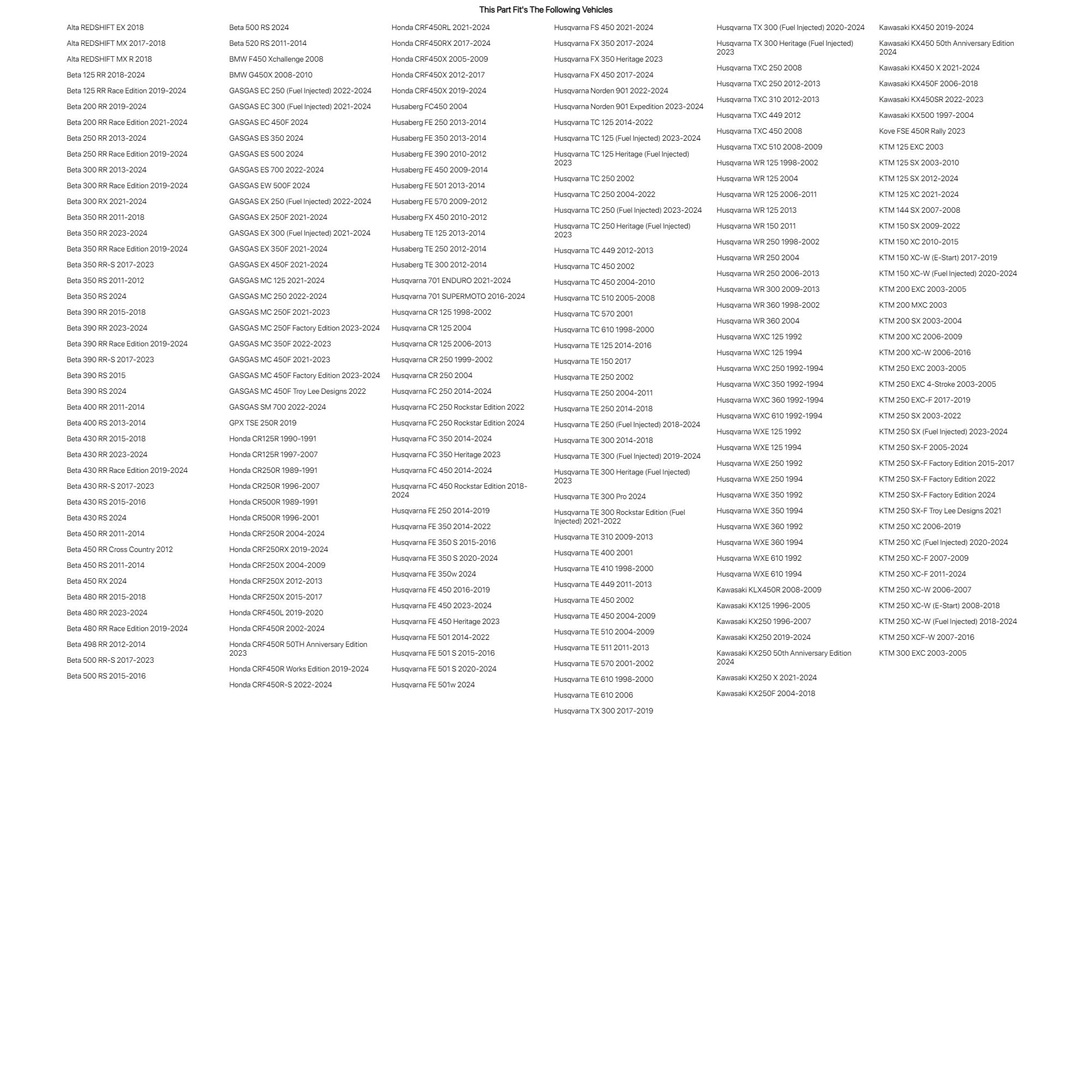 Tusk Neoprene Seal Guards 44-50Mm Fork Tube, Short Black For Honda Crf450Rl 2021-2022