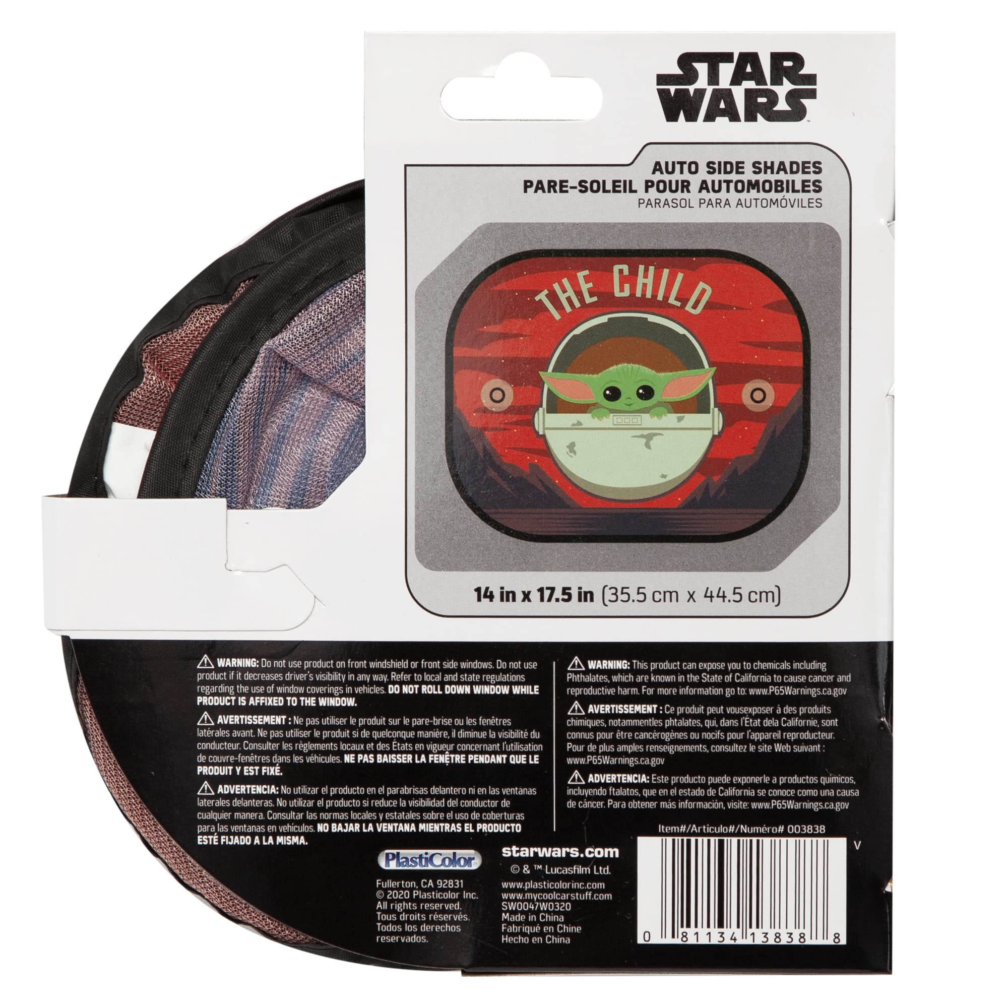 Star Wars The Mandalorian Grogu Desert Side Window Sunshade 2-Piece