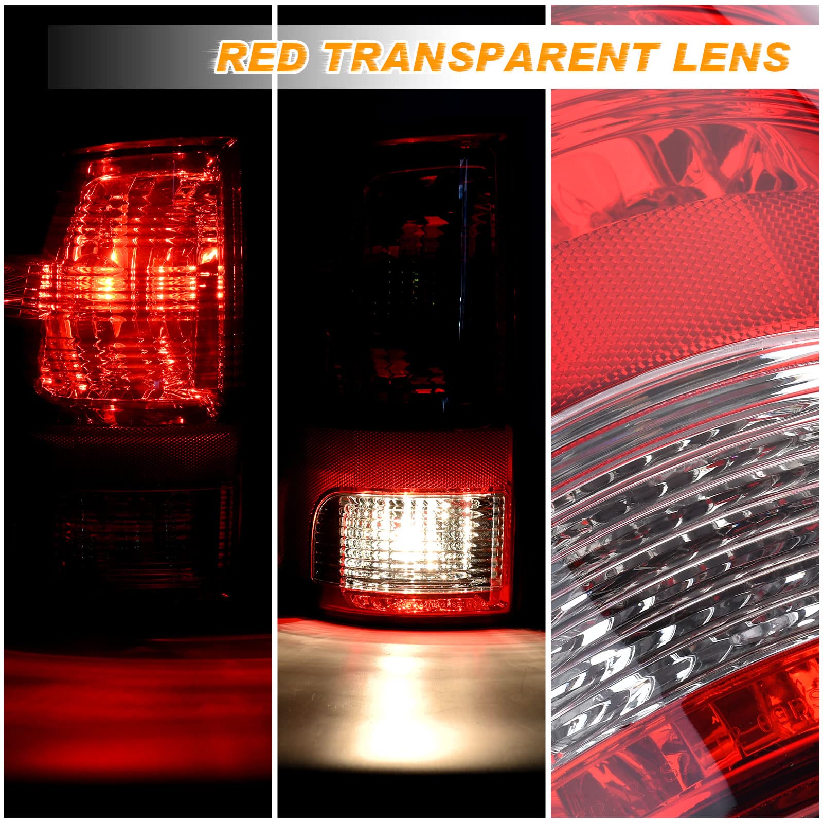 Nakuuly Tail Lights Rear Lamp Compatible With 2009-2018 Dodge Ram 1500 2500 3500 Pickup Driver And Passenger Side Taillights Bra