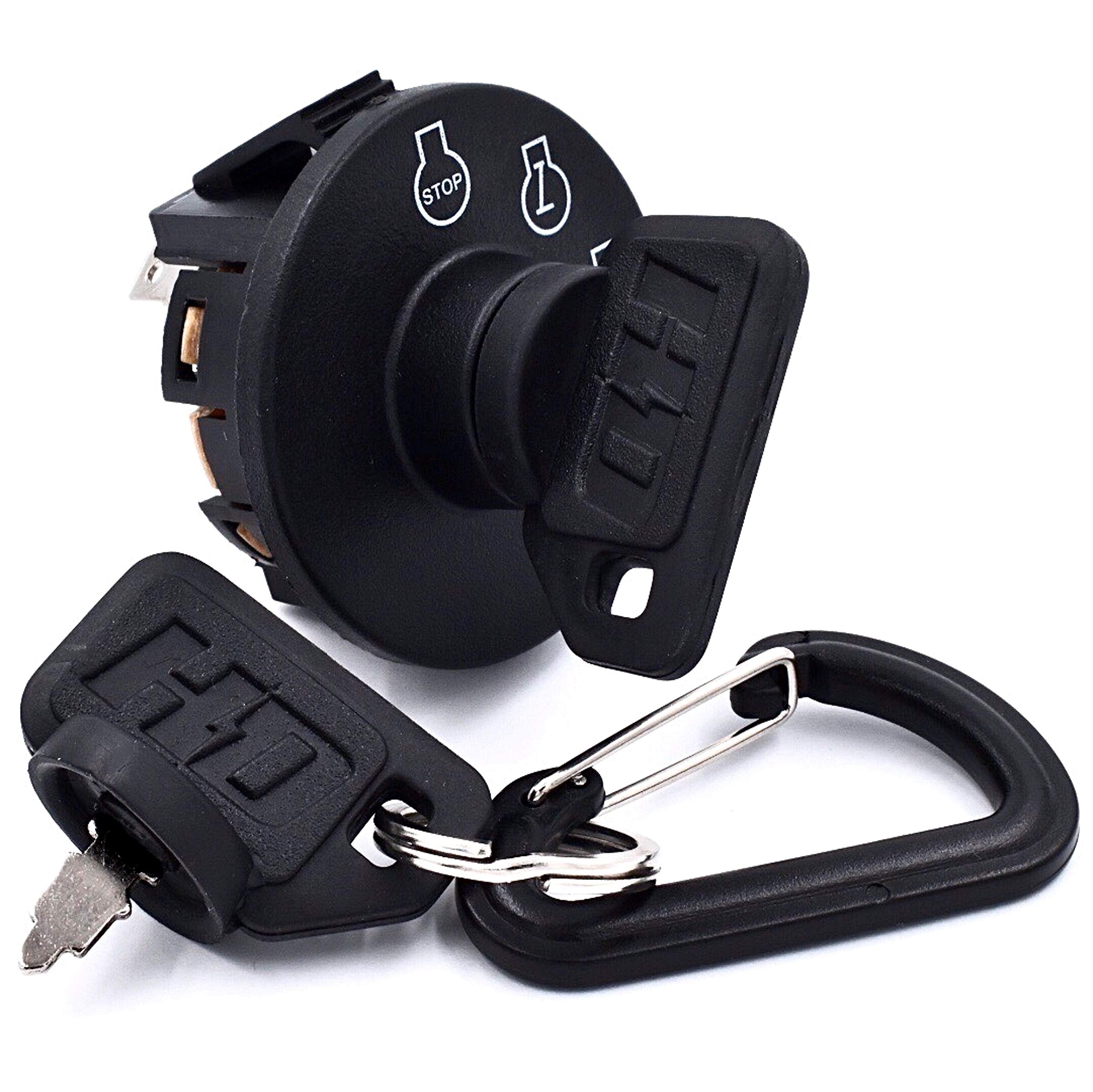 Hd Switch Starter Ignition Switch Fits Kubota Z121 Z122 Z125 Z411 Z421 Z723 Z724 Z725 Z726 Zg123 Zg124 Zg127 K3011-62110 K3011-62102 K3011-96200 Zero Turn Mowers W/ 2 Umbrella Keys & Free Carabiner
