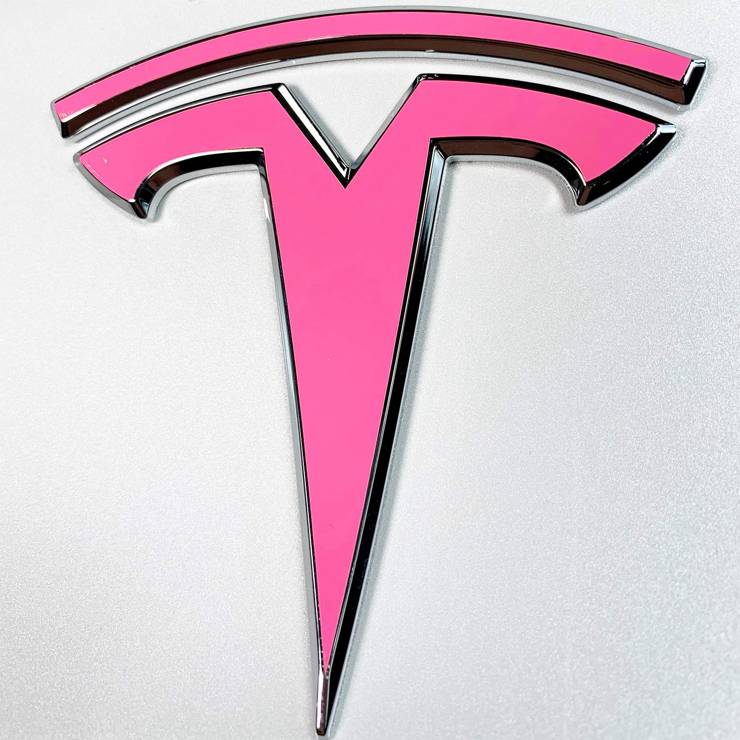 Custom Cut Graphics Logo Decal Wrap for Tesla Model X, 14-pc Set (Gloss Pink)