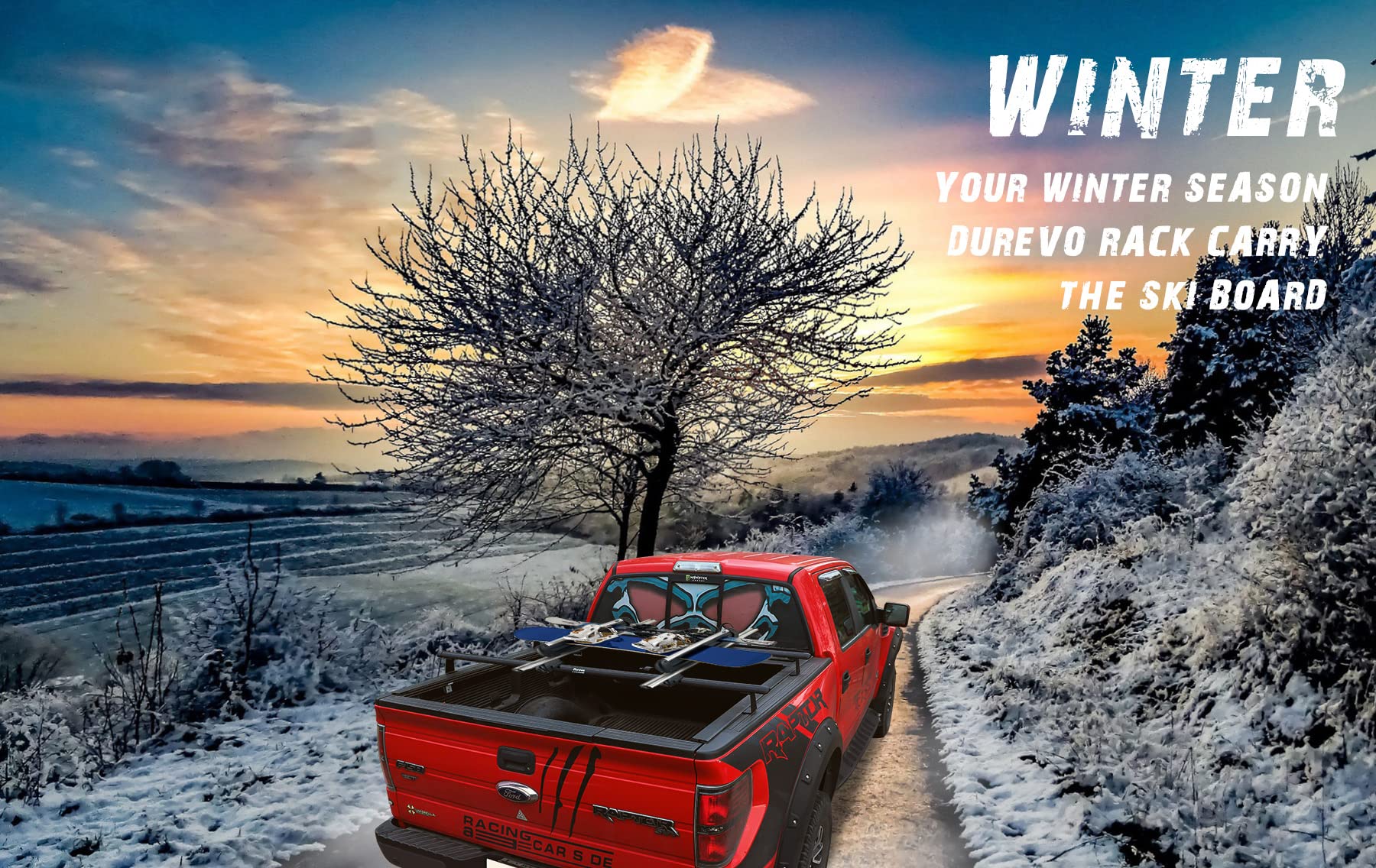 Truck Rack With Two Cross Bars And Four Brackets For Pickup Bed, Universal Aluminum Black Bar Length Adjustable From Min 49” To Max 64” Works With Tonneau Cover That Mounts On Top Of Rails