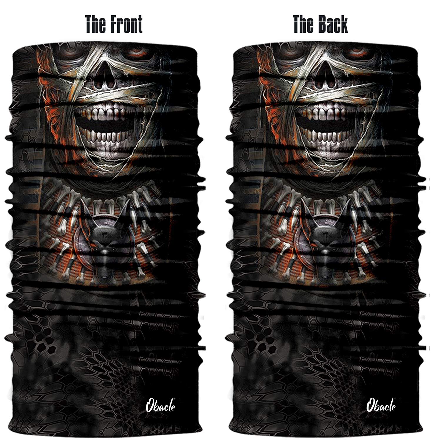 Obacle Skull Face Mask Half Sun Dust Wind Protection 3D Tube Mask Seamless Face Mask Bandana Headwear Skeleton Face Mask Motorcy