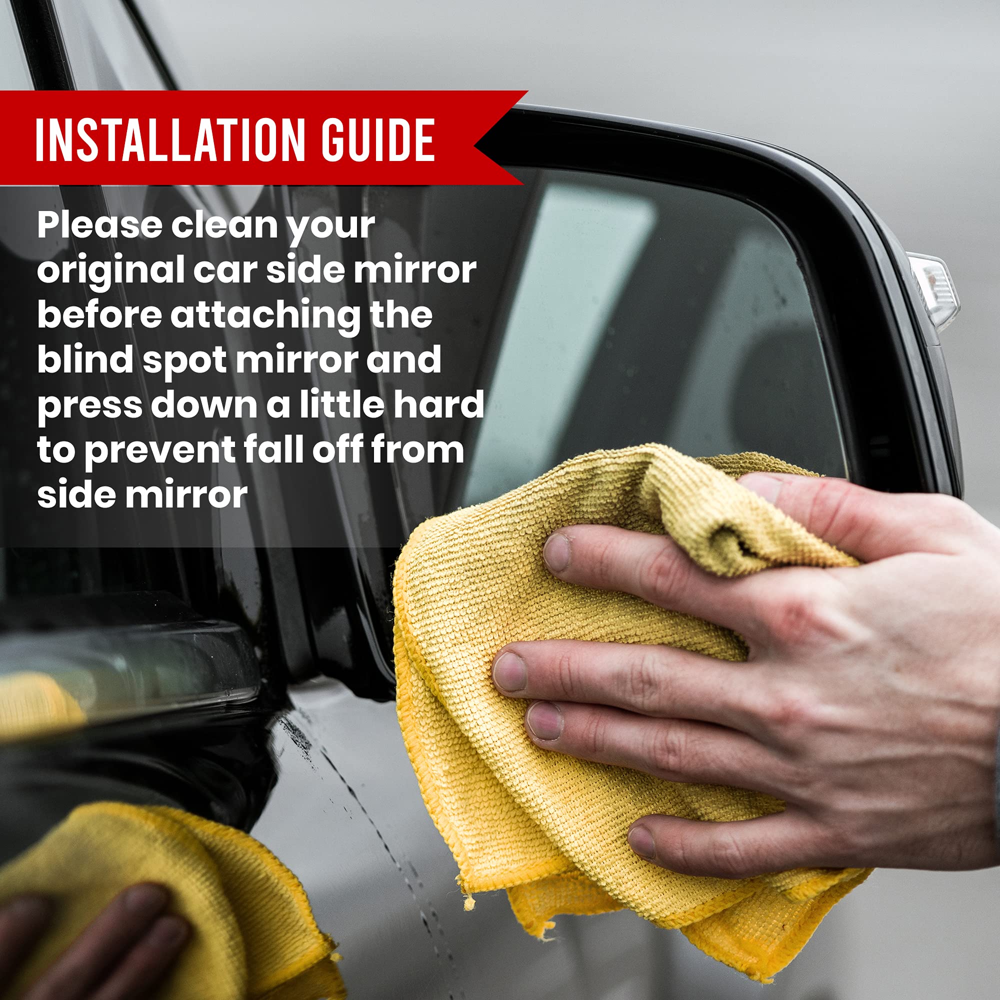 Performore 2 Pack Of Blind Spot Car Mirrors, 2 Inch Round Hd Glass Convex Rear View Wide Angle Side Mirror Blindspot With Self Adhesive Back For Universal Vehicles