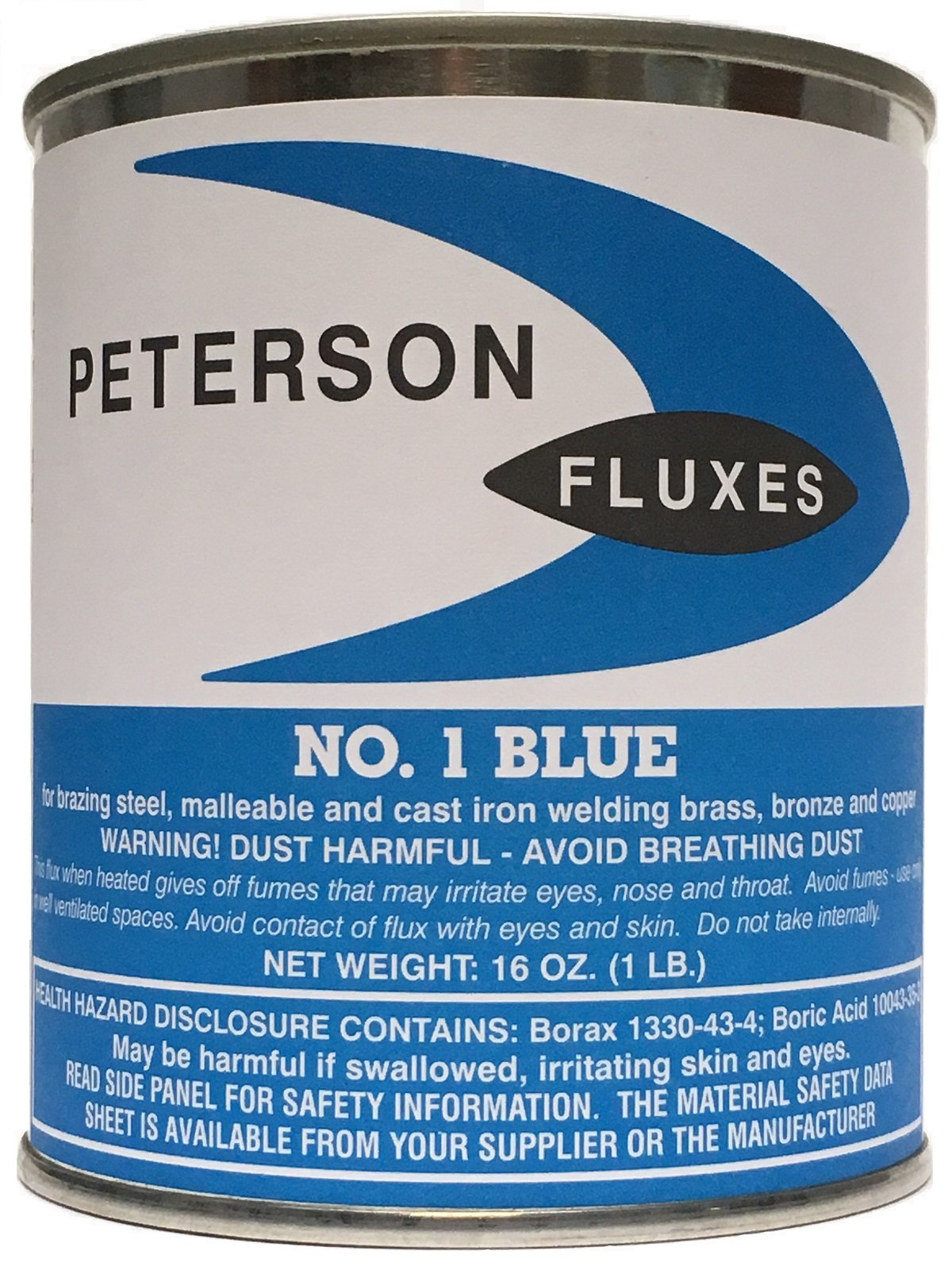 Peterson #1 Blue Flux, Coarse Powder, 1 Lb Can