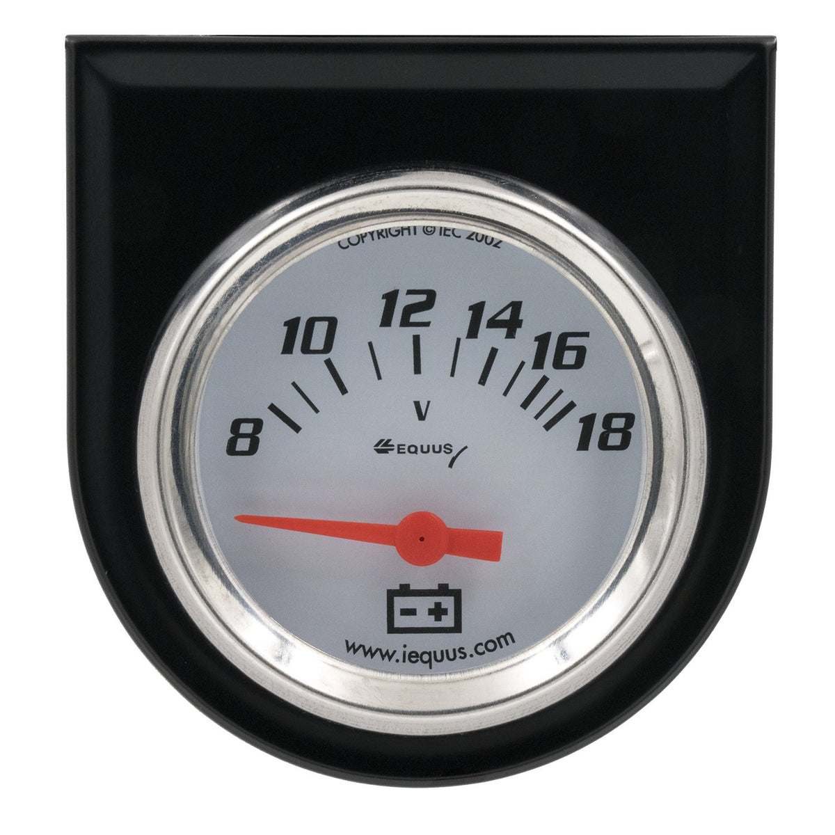 Equus 5268 2&quot; Voltmeter, White