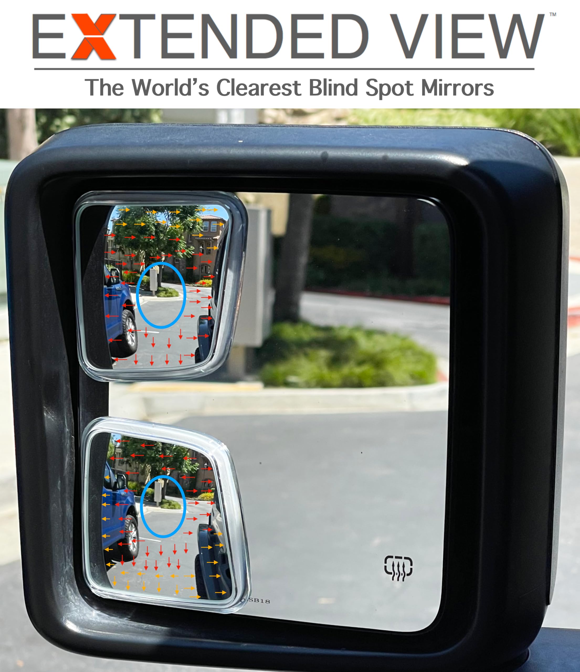 Custom Blind Spot Mirrors- Compatible With 2020-Present Jeep Gladiator | Blind Spot Mirrors Compatible With Jeep Gladiator Jt| N