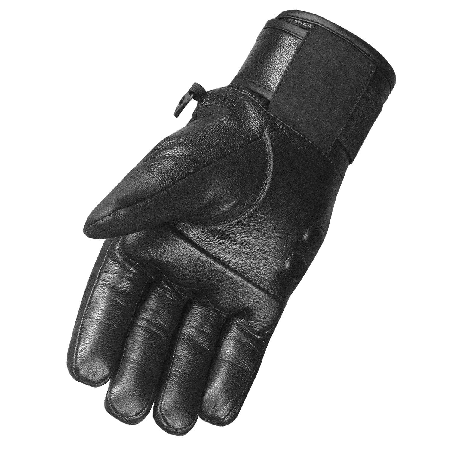 Men'S Motorcycle Premium Leather Gel Padded Palm Street Cruiser Protected Biker Gloves M