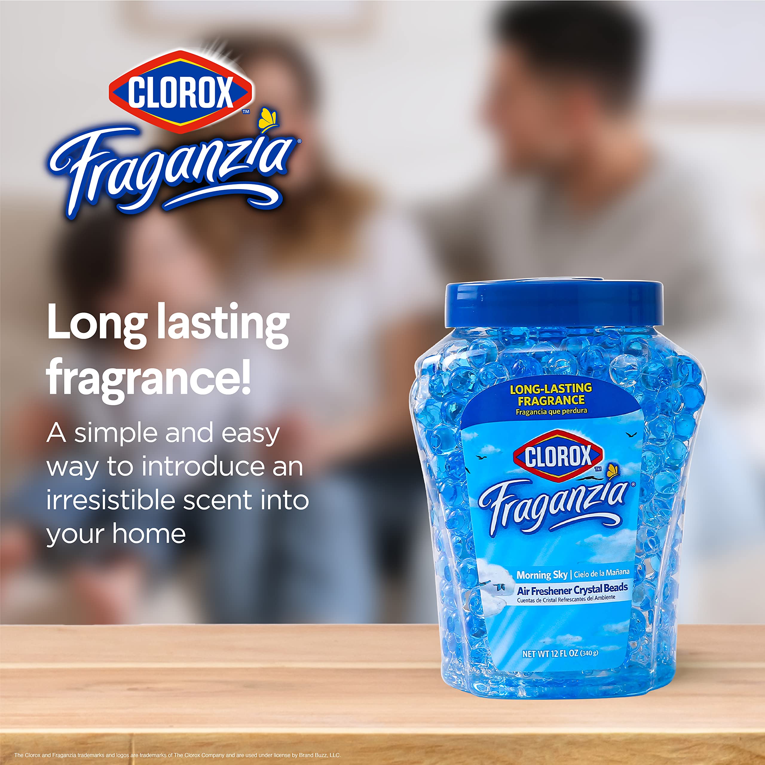 Clorox Fraganzia Crystal Beads Air Freshener Value Pack | Long-Lasting Air Freshener Beads | Gel Beads Air Freshener in Morning