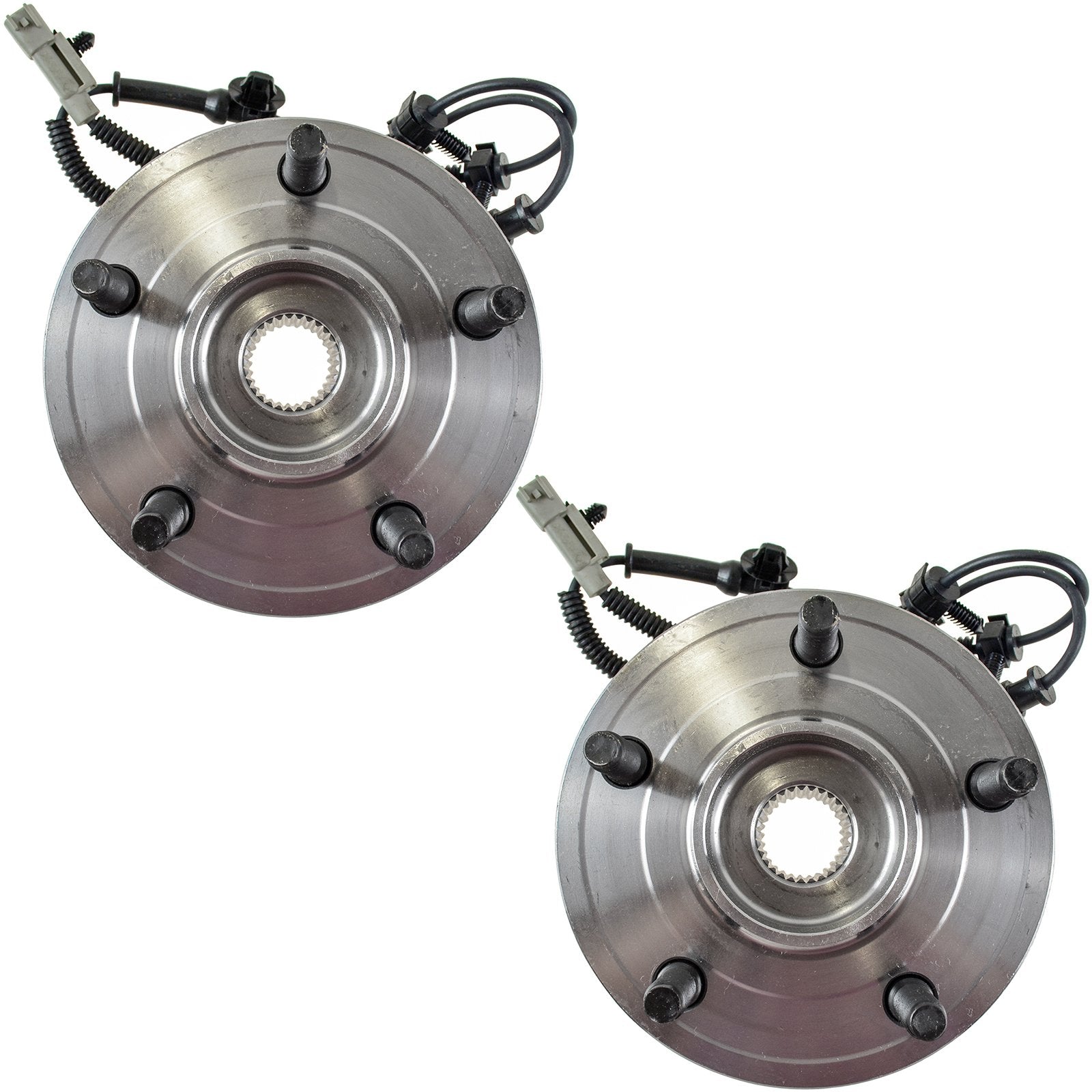 Trq Front Wheel Hub Bearings Assembly Set Compatible With 2006-2010 Jeep Commander 2005-2010 Grand Cherokee