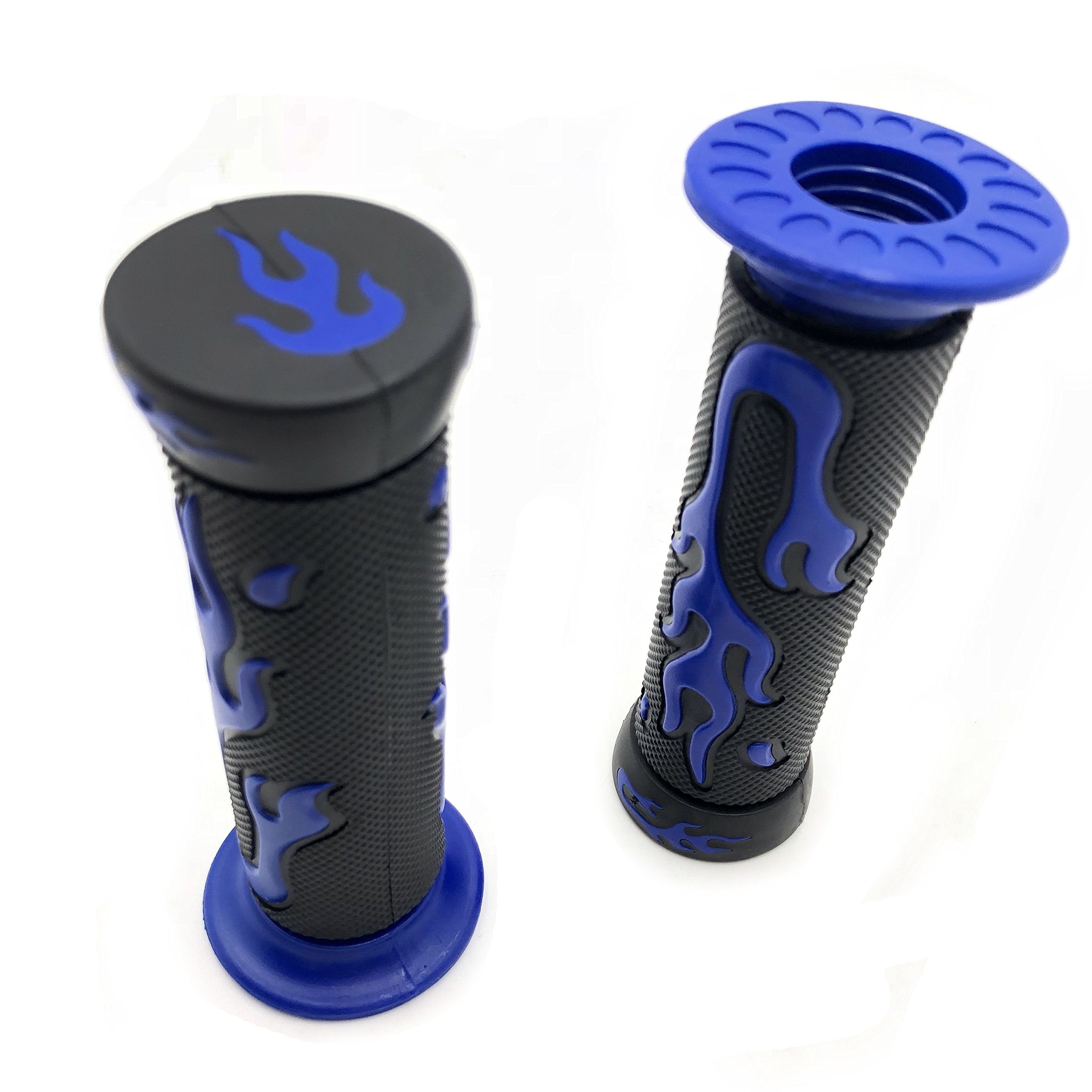 Httmt Xh4067-Blue-22 Watercrafts Flame Gel Style Grips Blue (7/8 Inches Both Side)