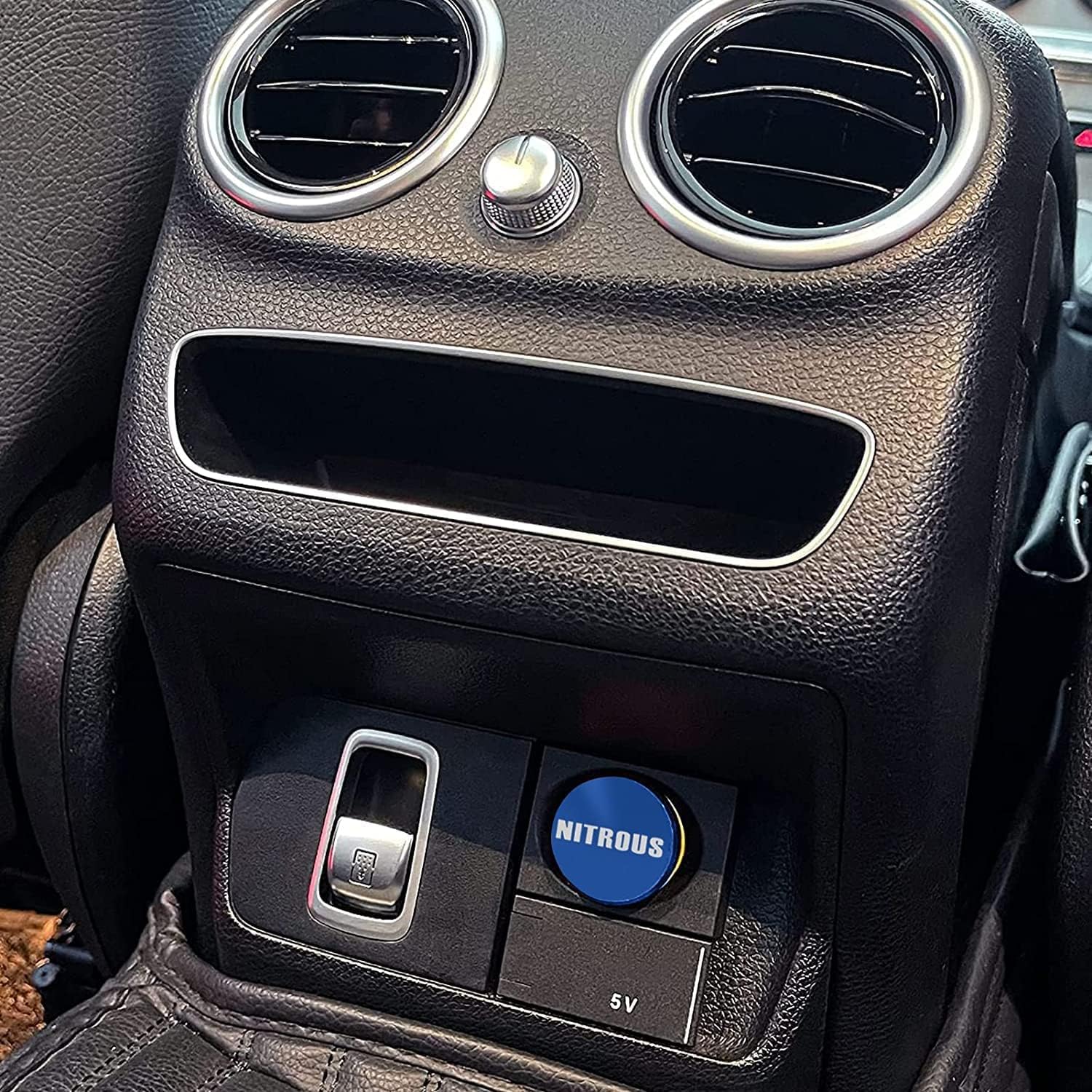 Melife 2Pcs Car Cigarette Lighter Cover, Aluminum Dustproof Fire Missile Nitrous Button, 12V Universal Replacement Socket Cover