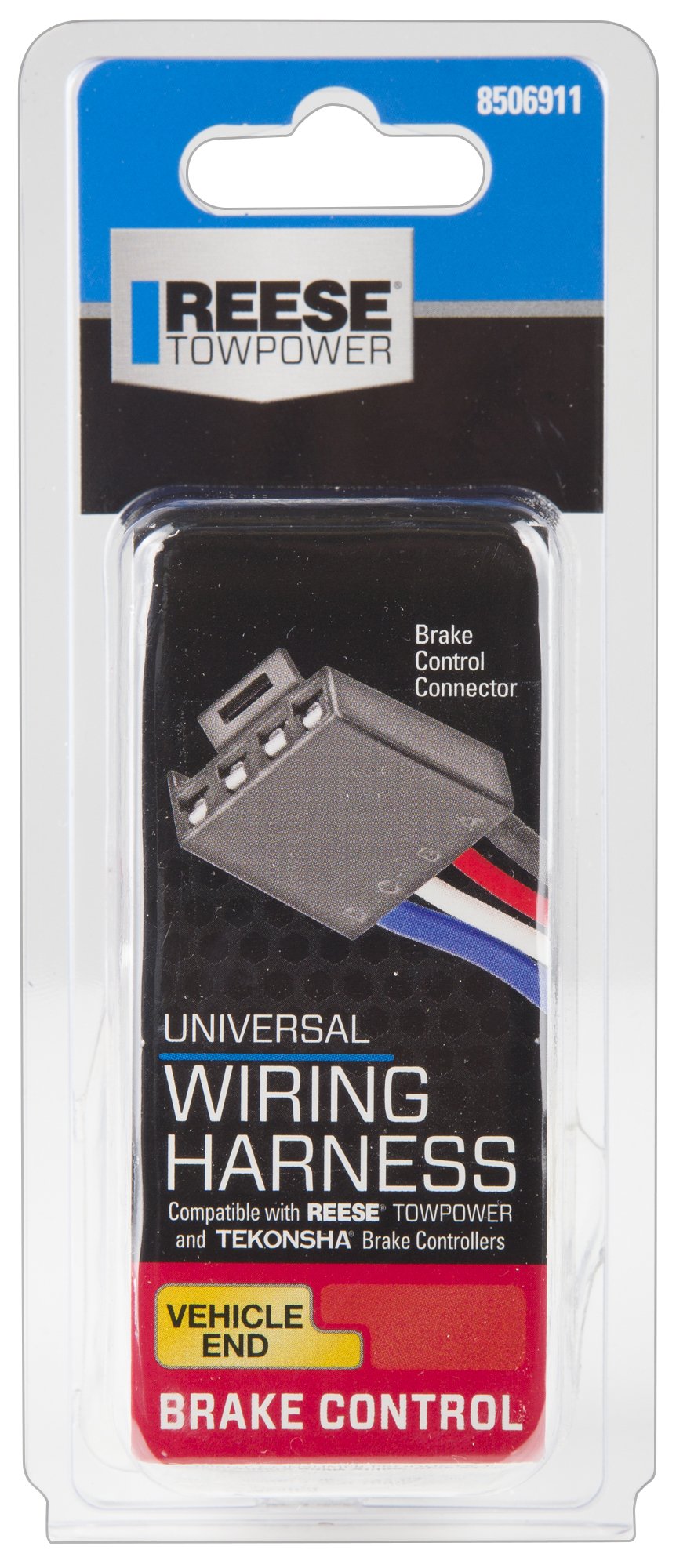 REESE Towpower 8506911 Trailer Brake Controller OEM Style Brake Wiring Harness for Vehicle & Brake Control Ends, Compatible with
