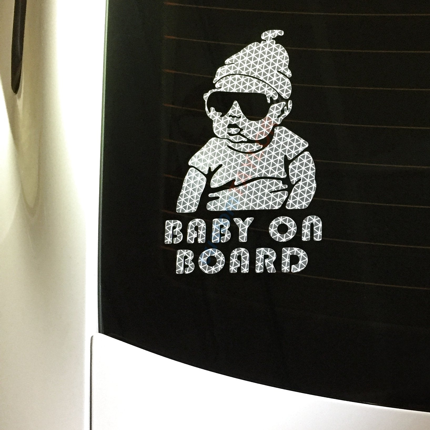Customtaylor33 Baby On Board High Intensity Grade Reflective Safety Sticker Decal - Carlos Baby Hangover - Many Colors For Girl