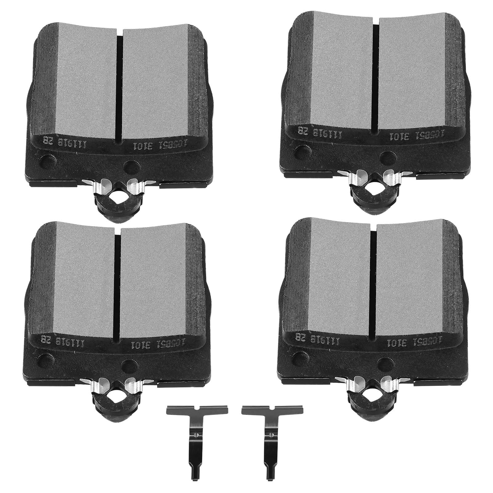 SCITOO Disc Brake Pads Kits D779-7647 Semi Metallic Rear Brake Pads Set Fit For Chrysler For Crossfire 2004-2008,For Mercedes-Be