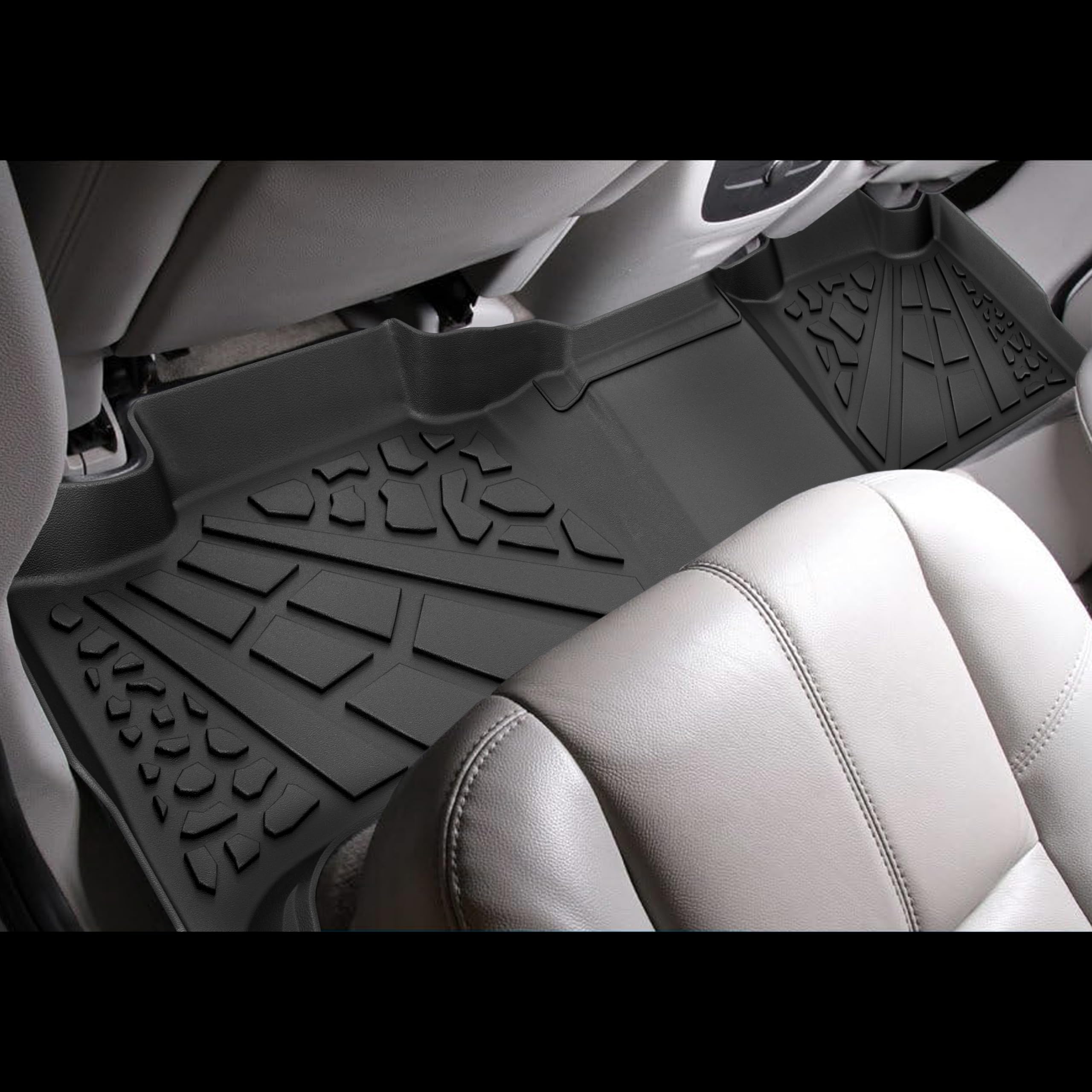 Karpal Floor Mats Fit For 2007-2014 Chevrolet Tahoe/Suburban/Gmc Yukon/Yukon Xl/Denali (No Hybrid Models), Tpe All Weather Prote