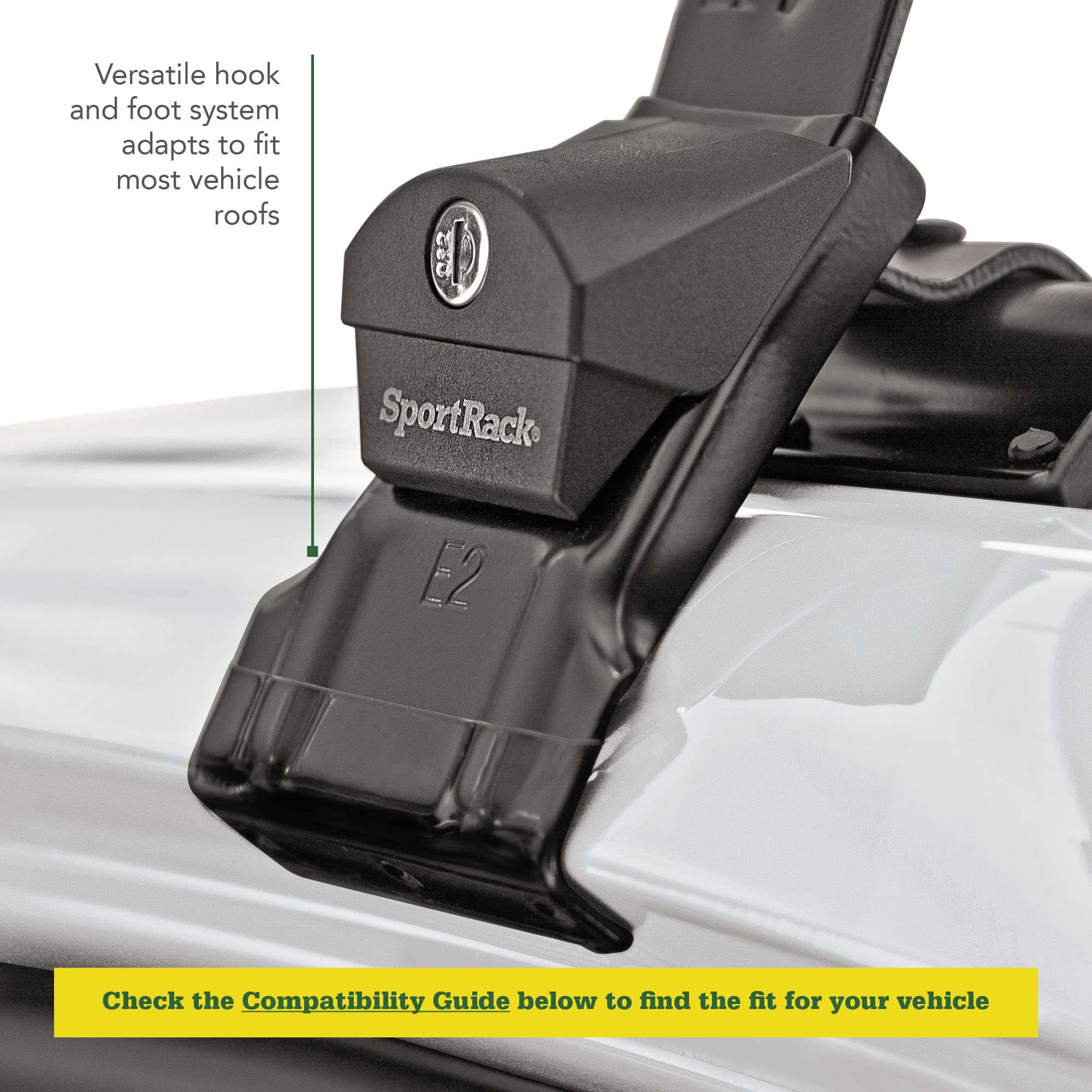 Sportrack Complete Roof Rack System - Sr1002 , Black