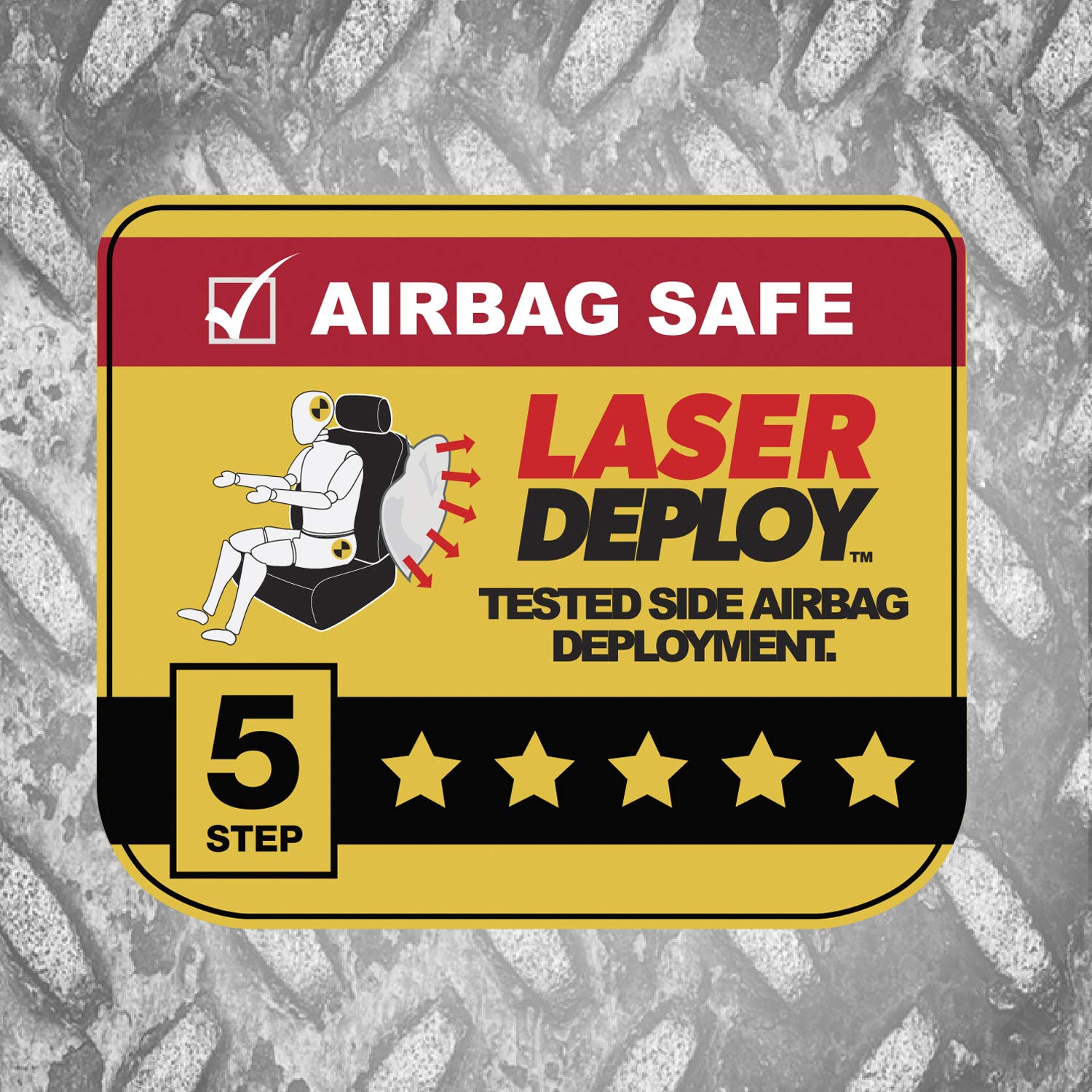 DICKIES 3003418LD, Morrisey Gray 2-Piece Seat Cover Set, Grey