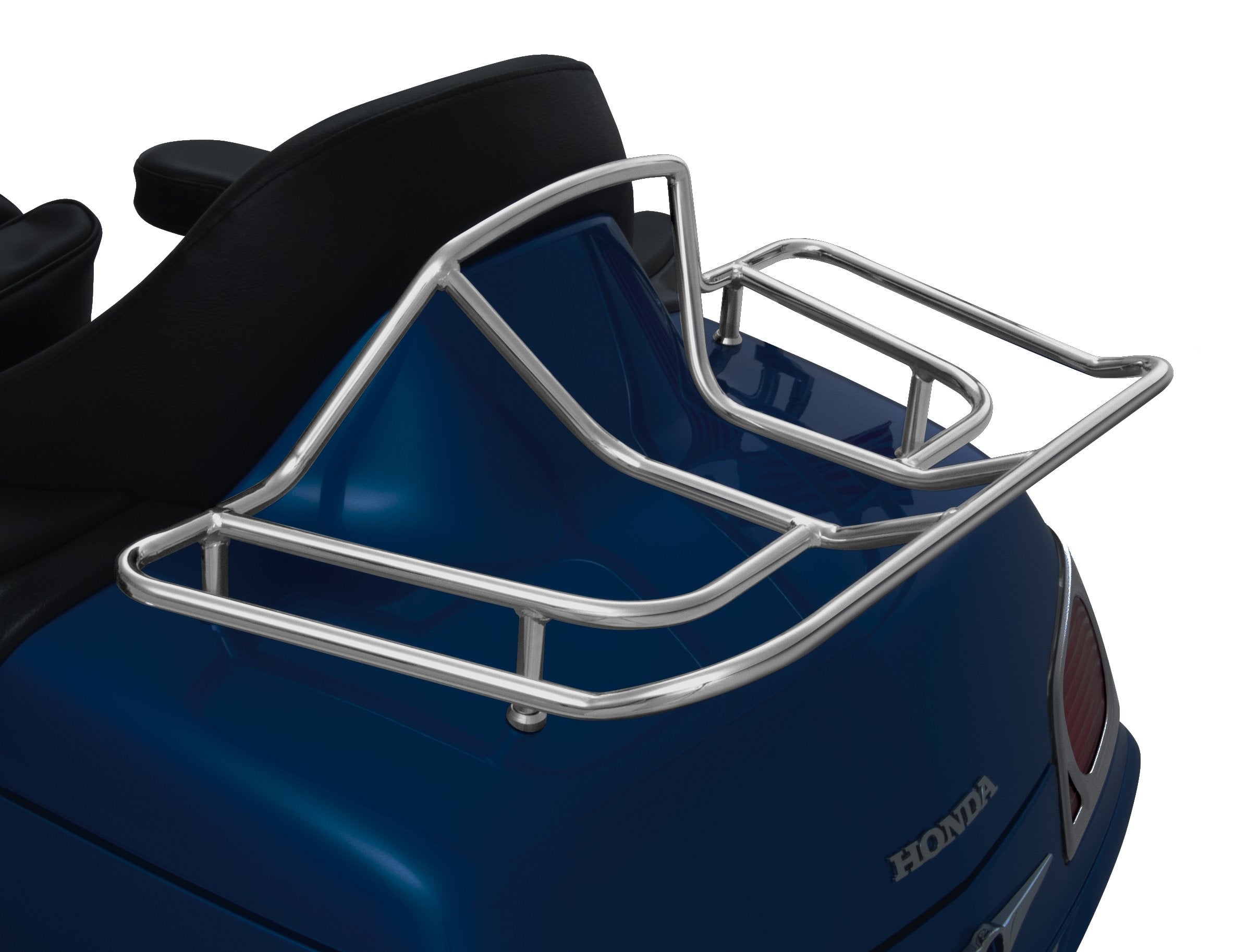 Show Chrome Accessories 52-610 Deluxe Trunk Luggage Rack, Silver
