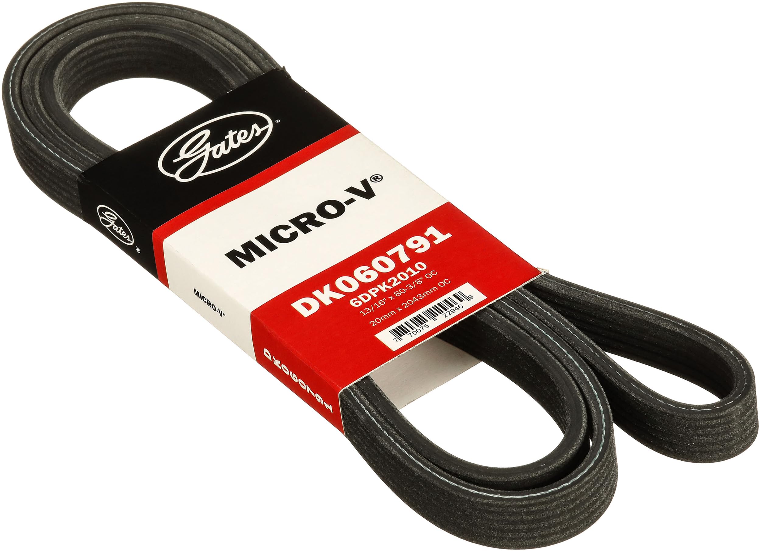 Gates DK060791 Micro-V Dual-Sided Serpentine Drive Belt